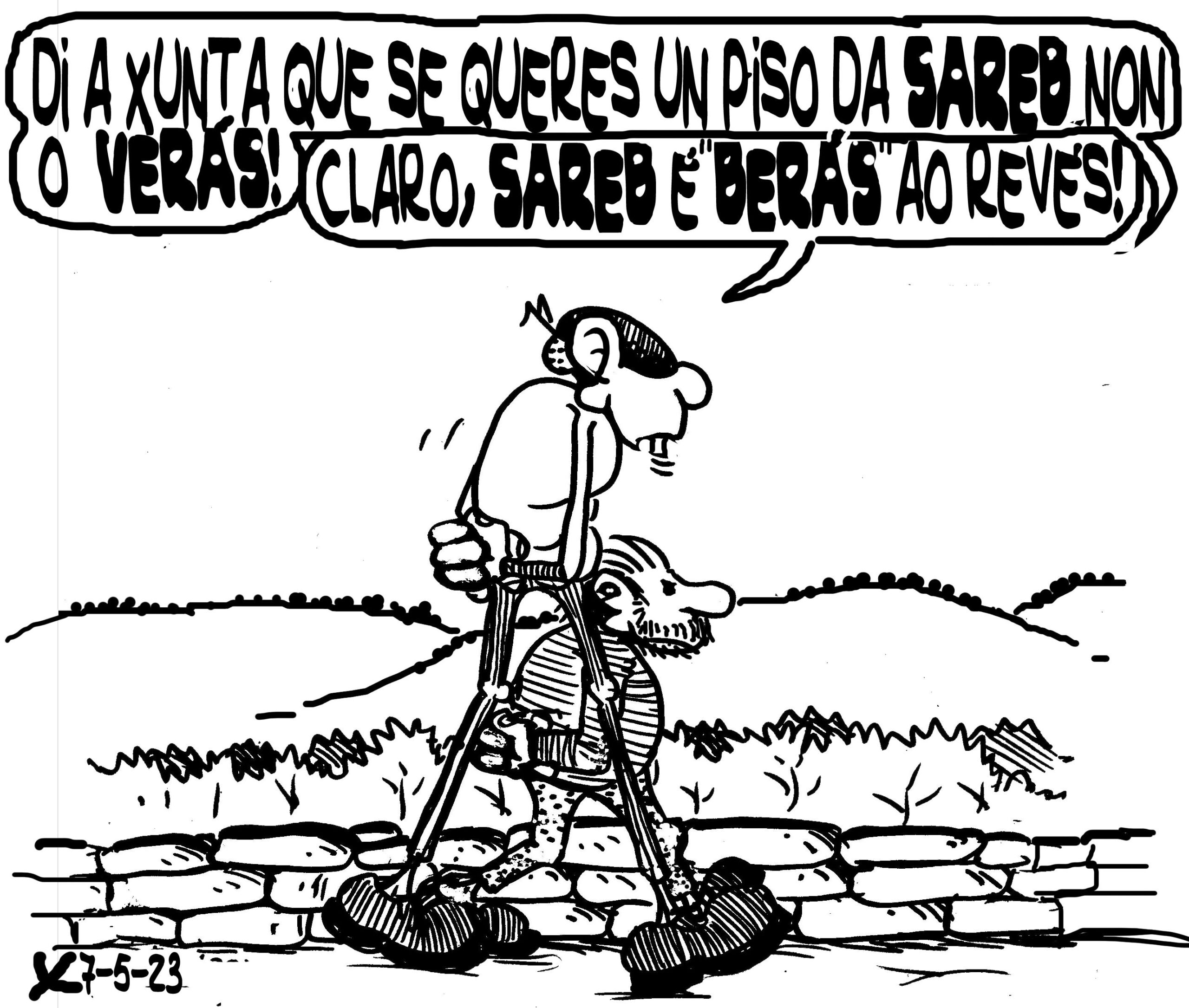 Viñeta de O Carrabouxo do 9 de maio de 2023