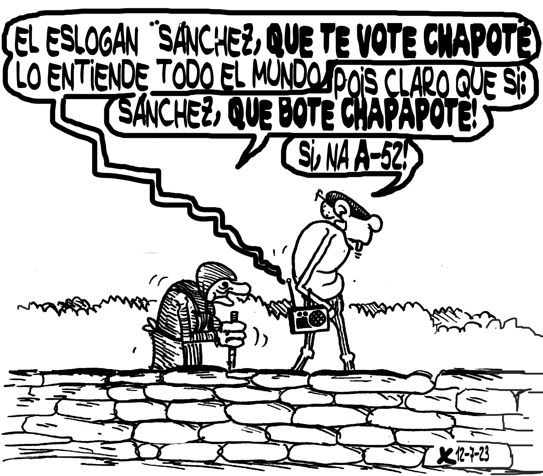 Viñeta de O Carrabouxo do 12 de xullo de 2023