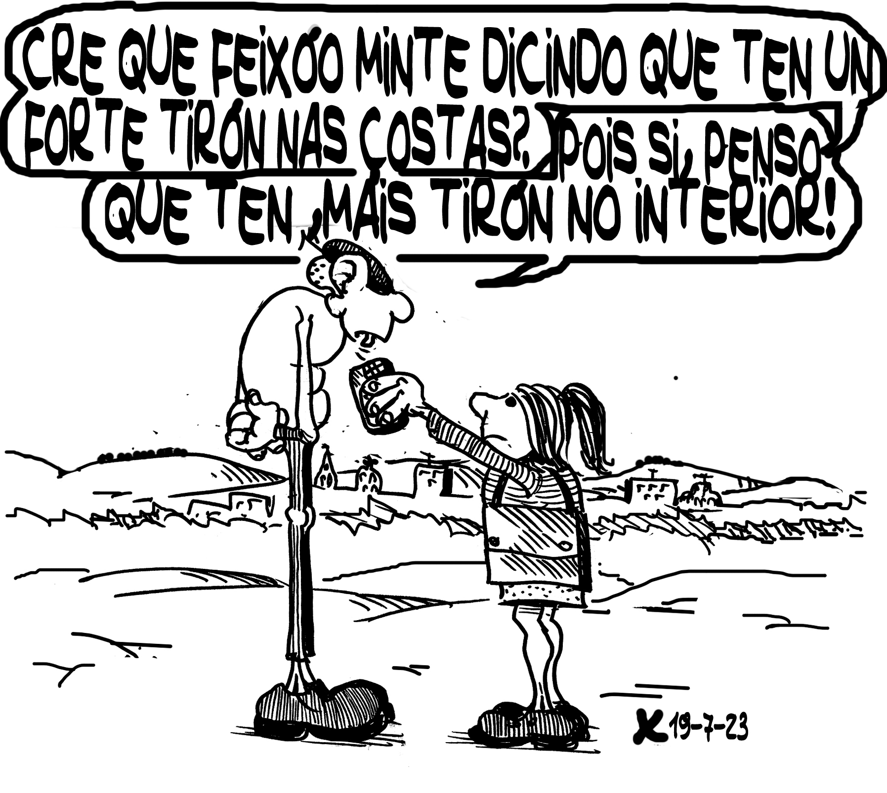 Viñeta de O Carrabouxo do 19 de xullo de 2023