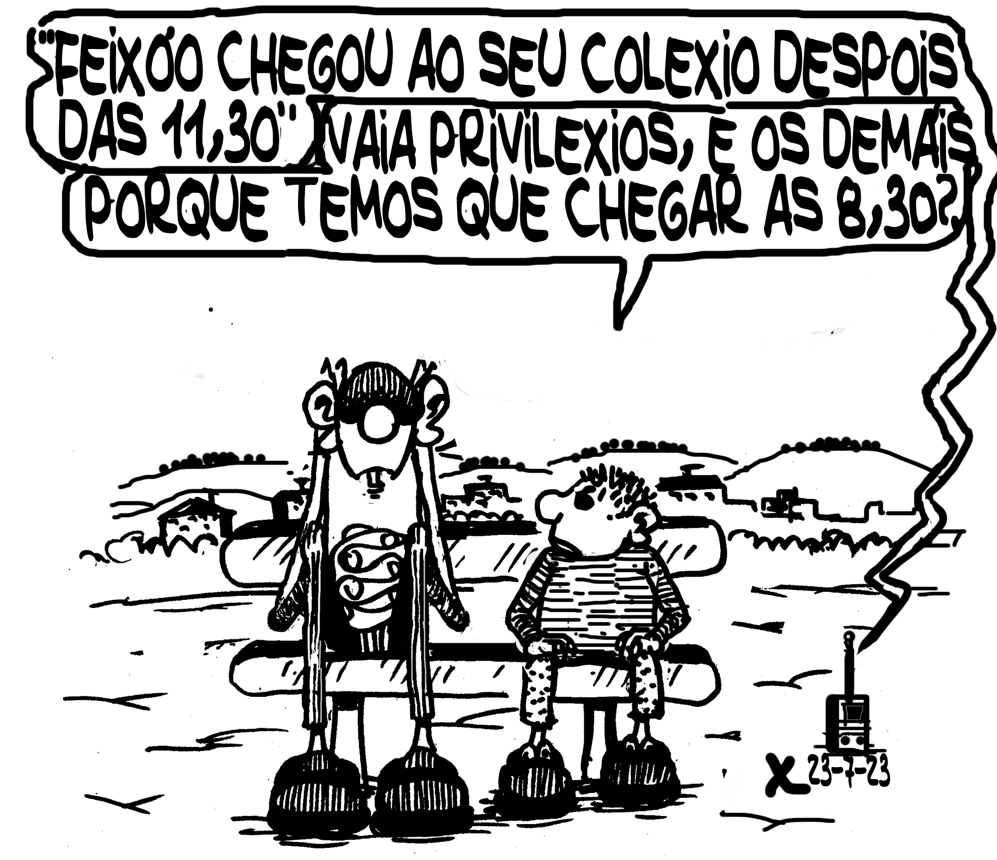 Viñeta de O Carrabouxo do 23 de xullo de 2023