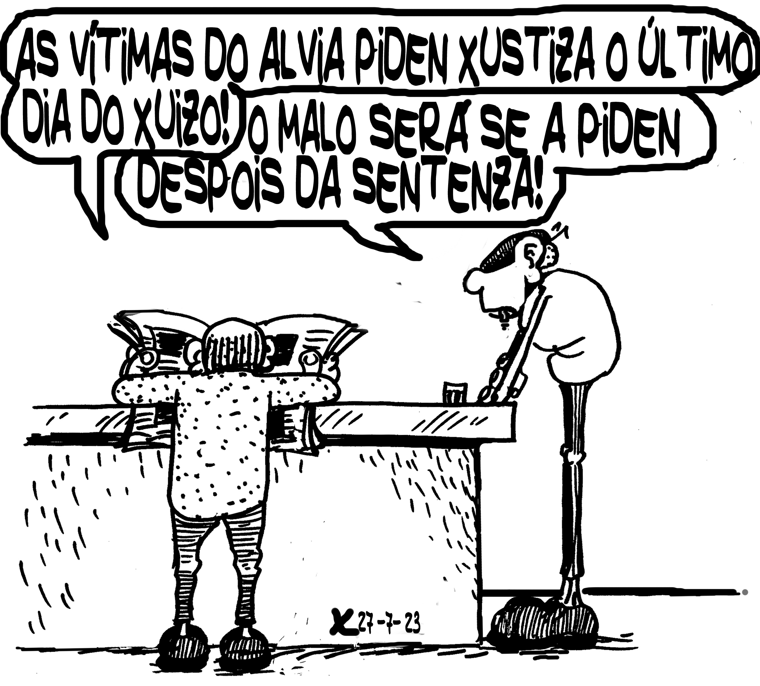 Viñeta de O Carrabouxo do 27 de xullo de 2023