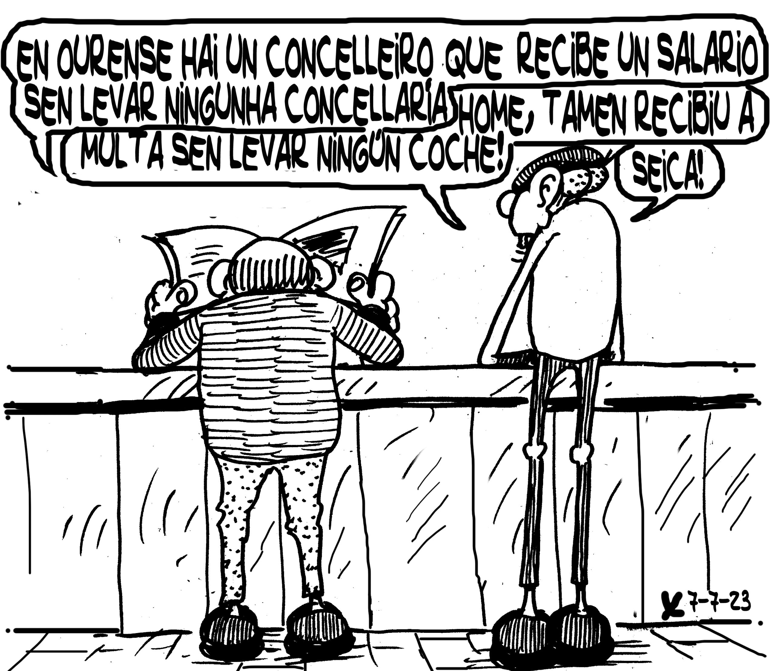 Viñeta de O Carrabouxo do 7 de xullo de 2023