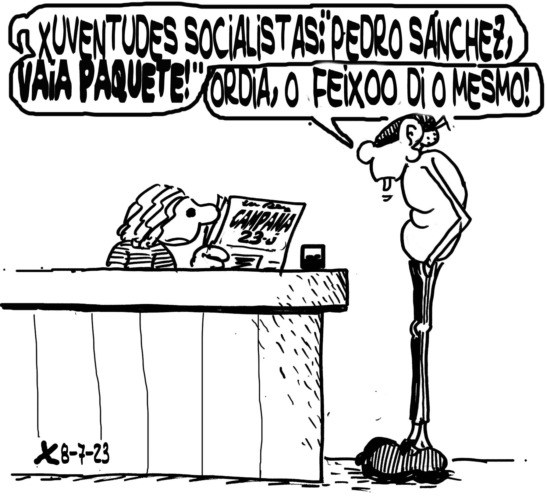 Viñeta de O Carrabouxo do 8 de xullo de 2023