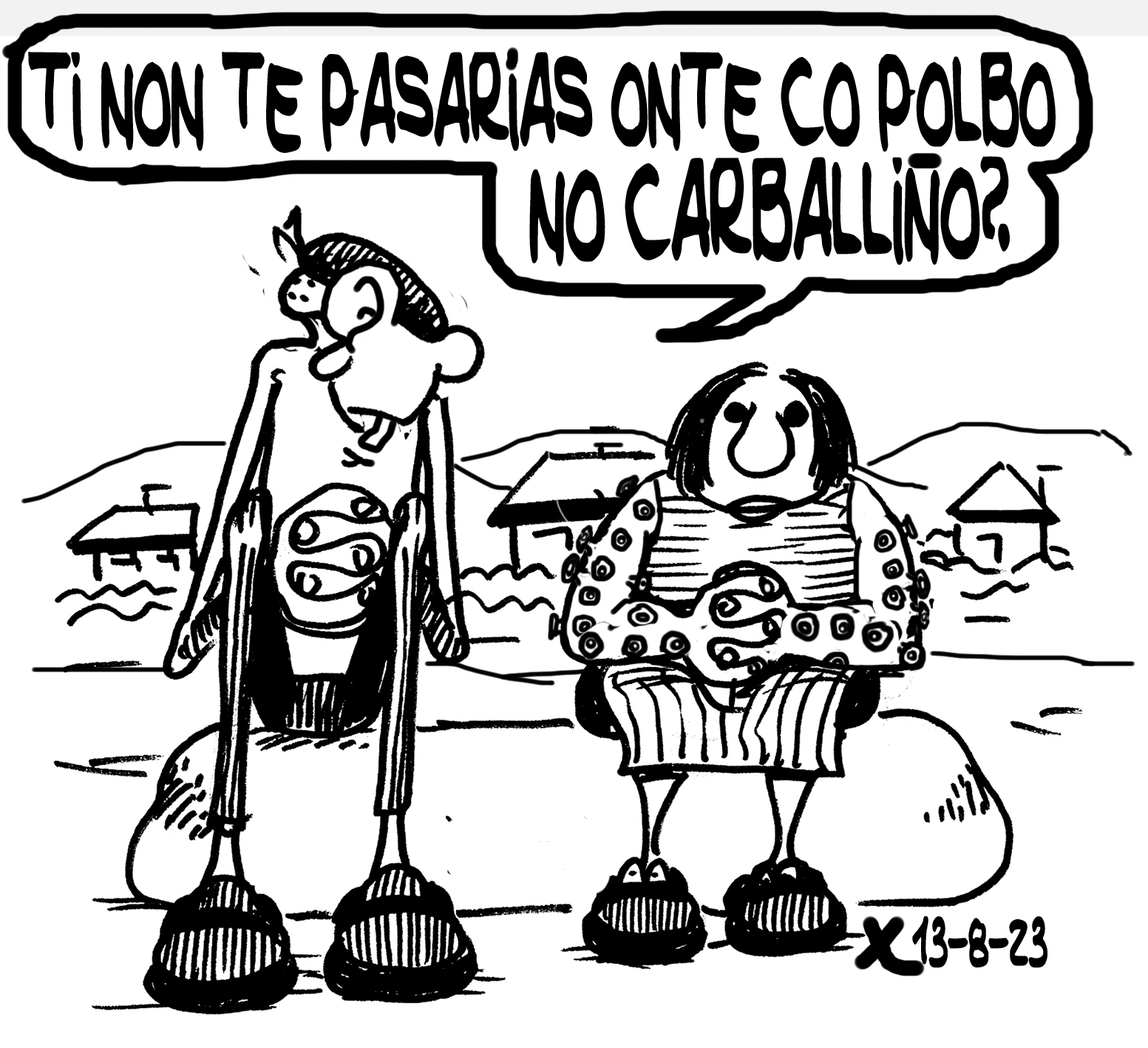 Viñeta de O Carrabouxo do 13 de agosto de 2023