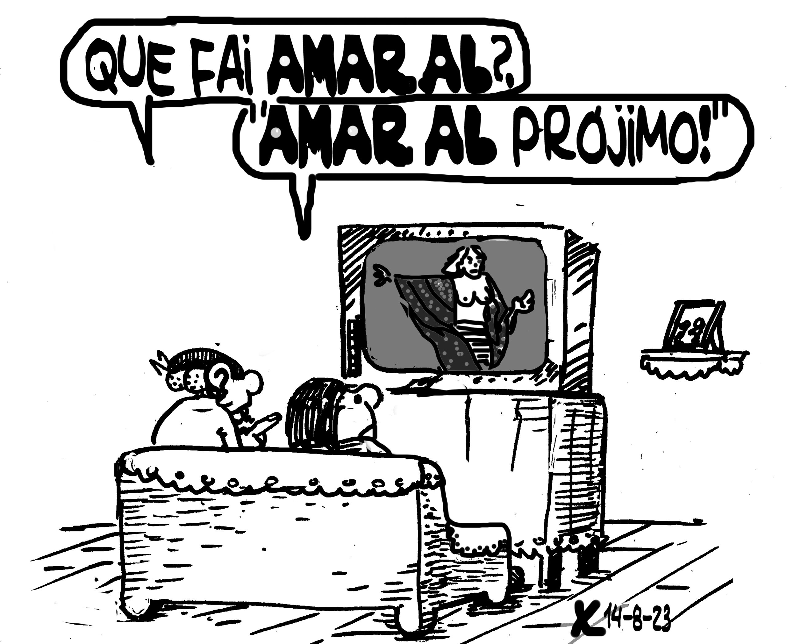 Viñeta de O Carrabouxo do 14 de agosto de 2023