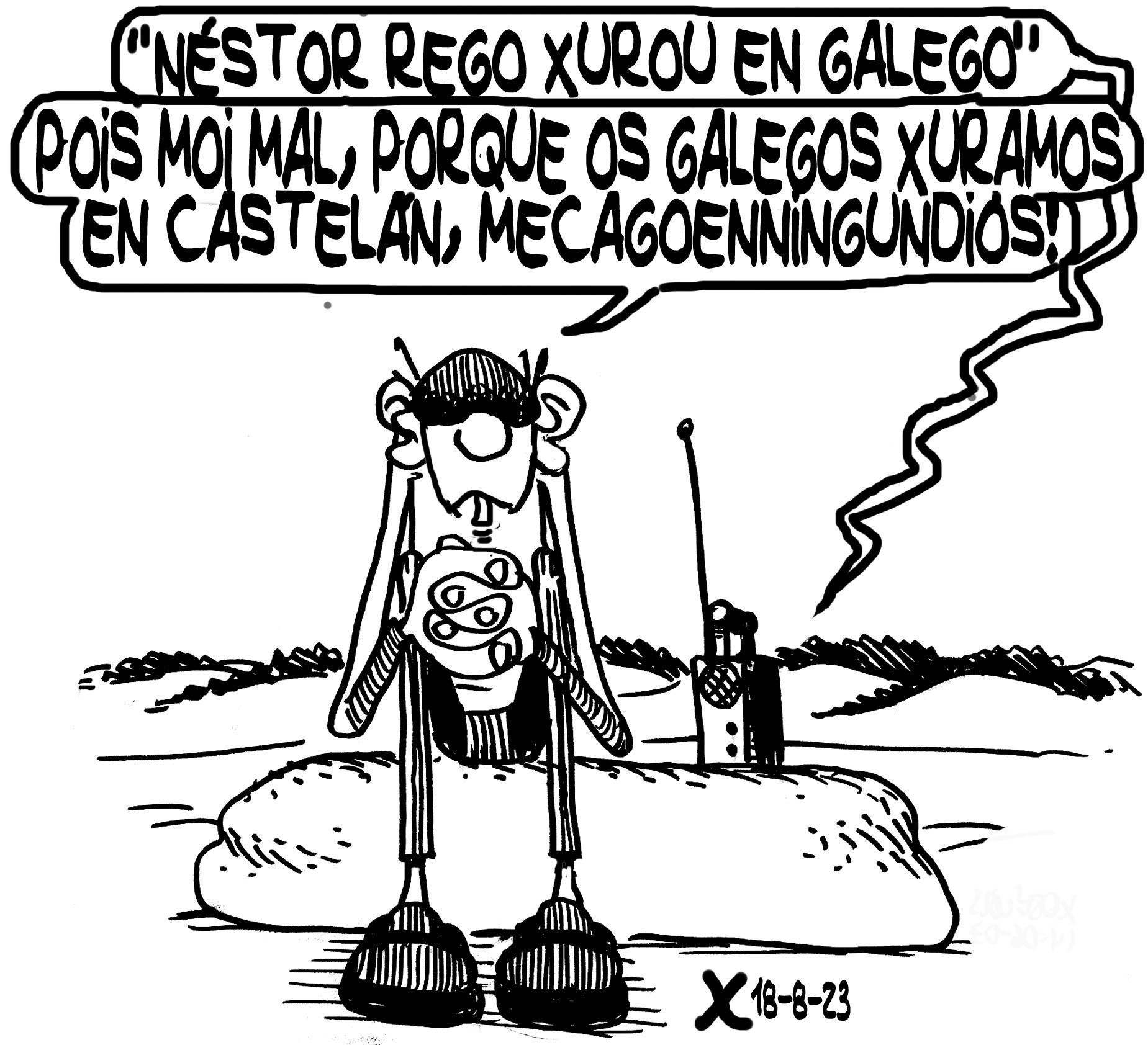 Viñeta de O Carrabouxo do 18 de agosto de 2023