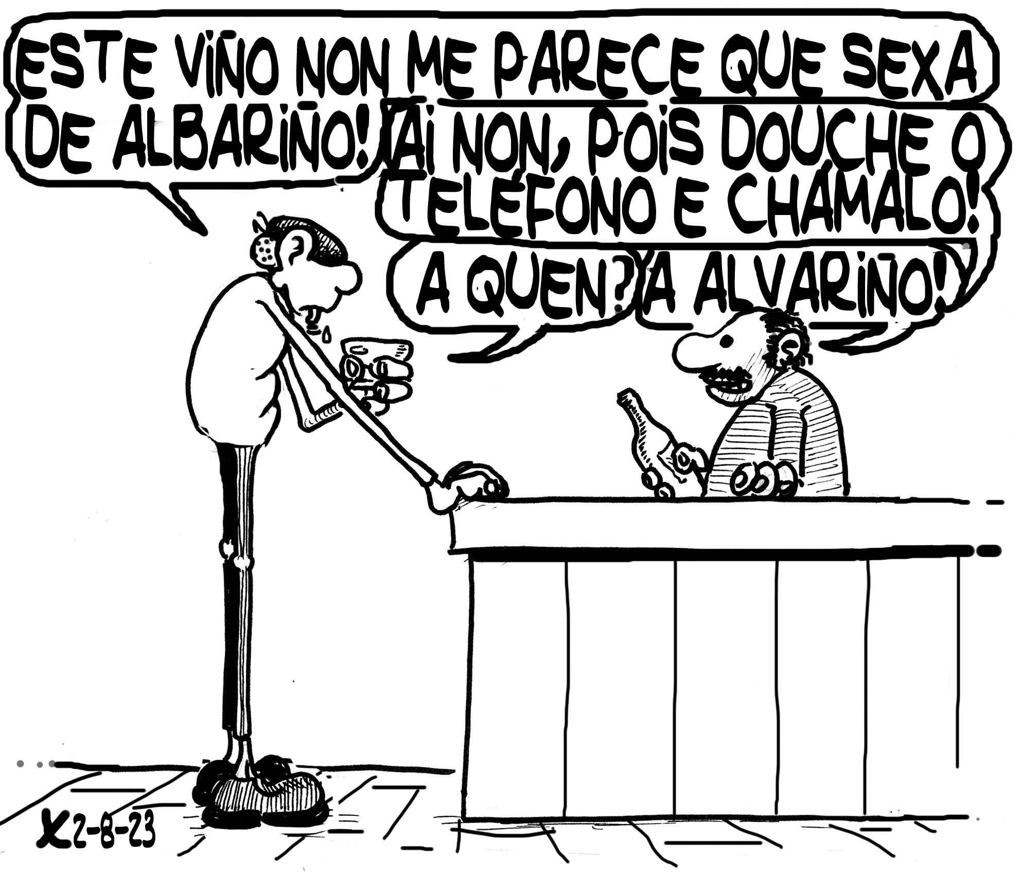 Viñeta de O Carrabouxo do 2 de agosto de 2023