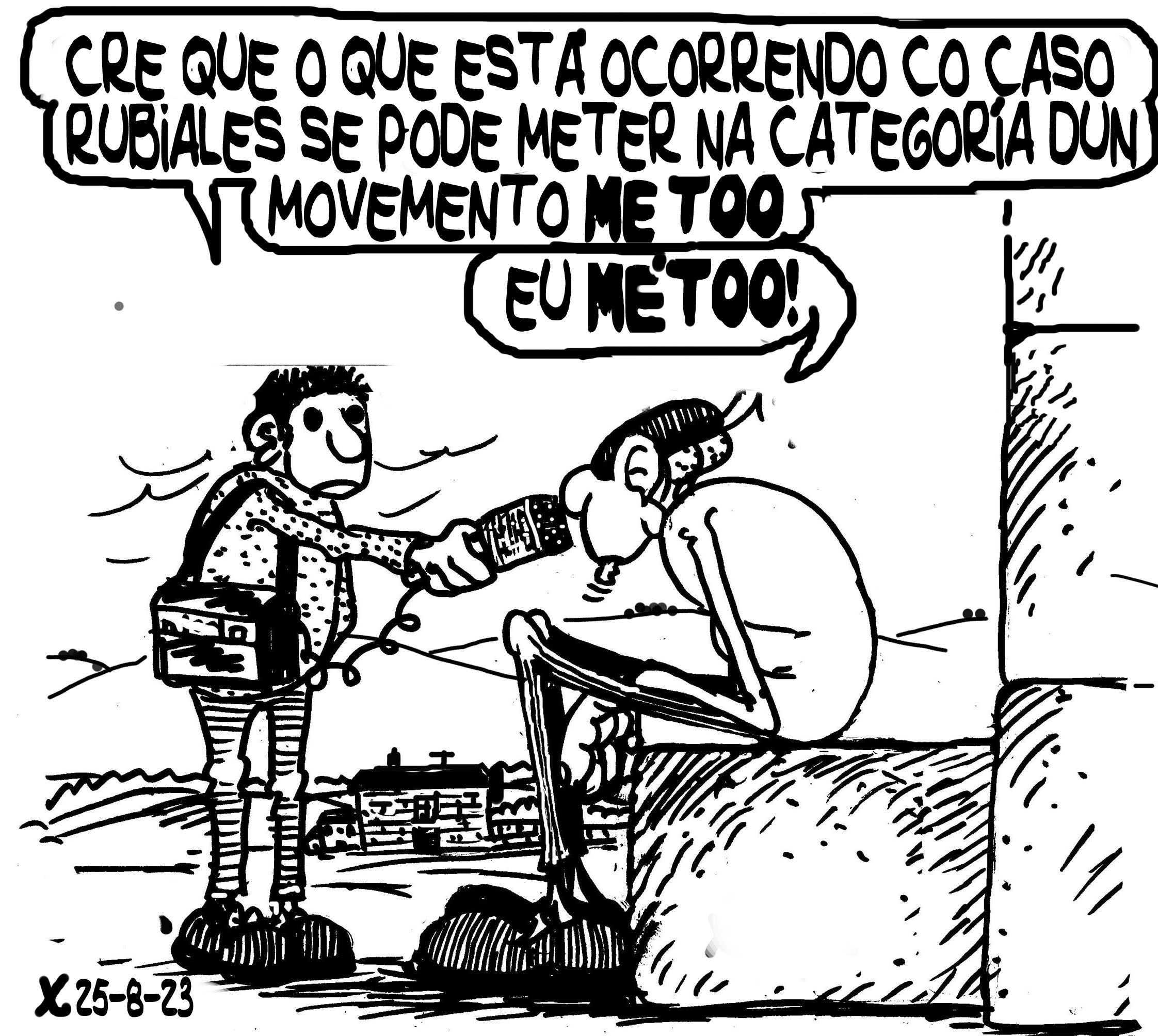 Viñeta de O Carrabouxo do 25 de agosto de 2023