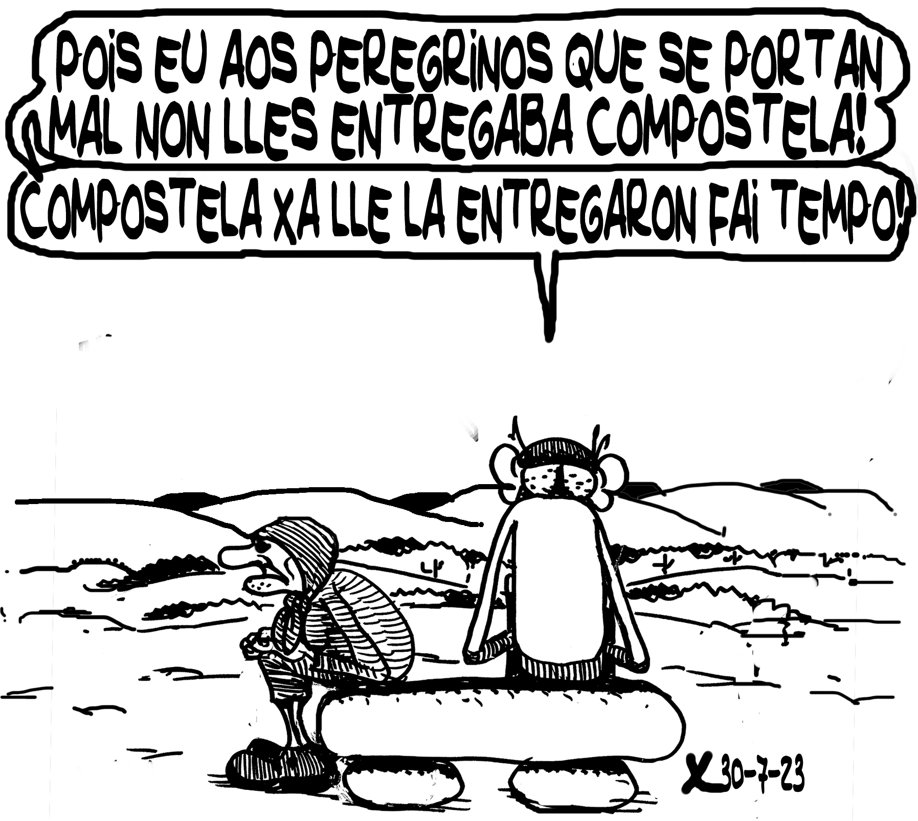 Viñeta de O Carrabouxo do 30 de xullo de 2023