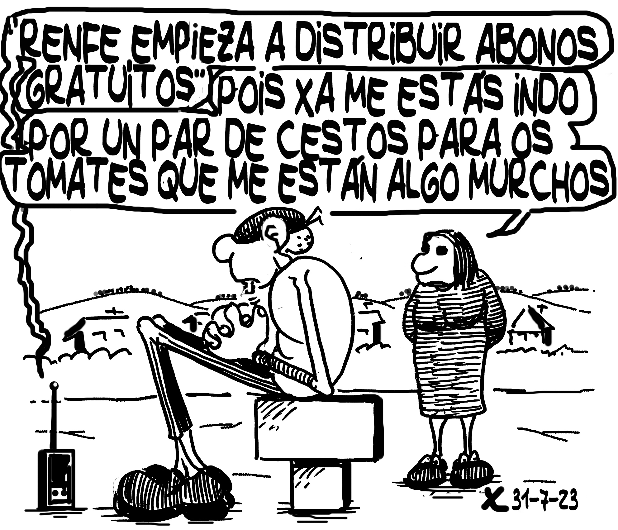 Viñeta de O Carrabouxo do 31 de xullo de 2023