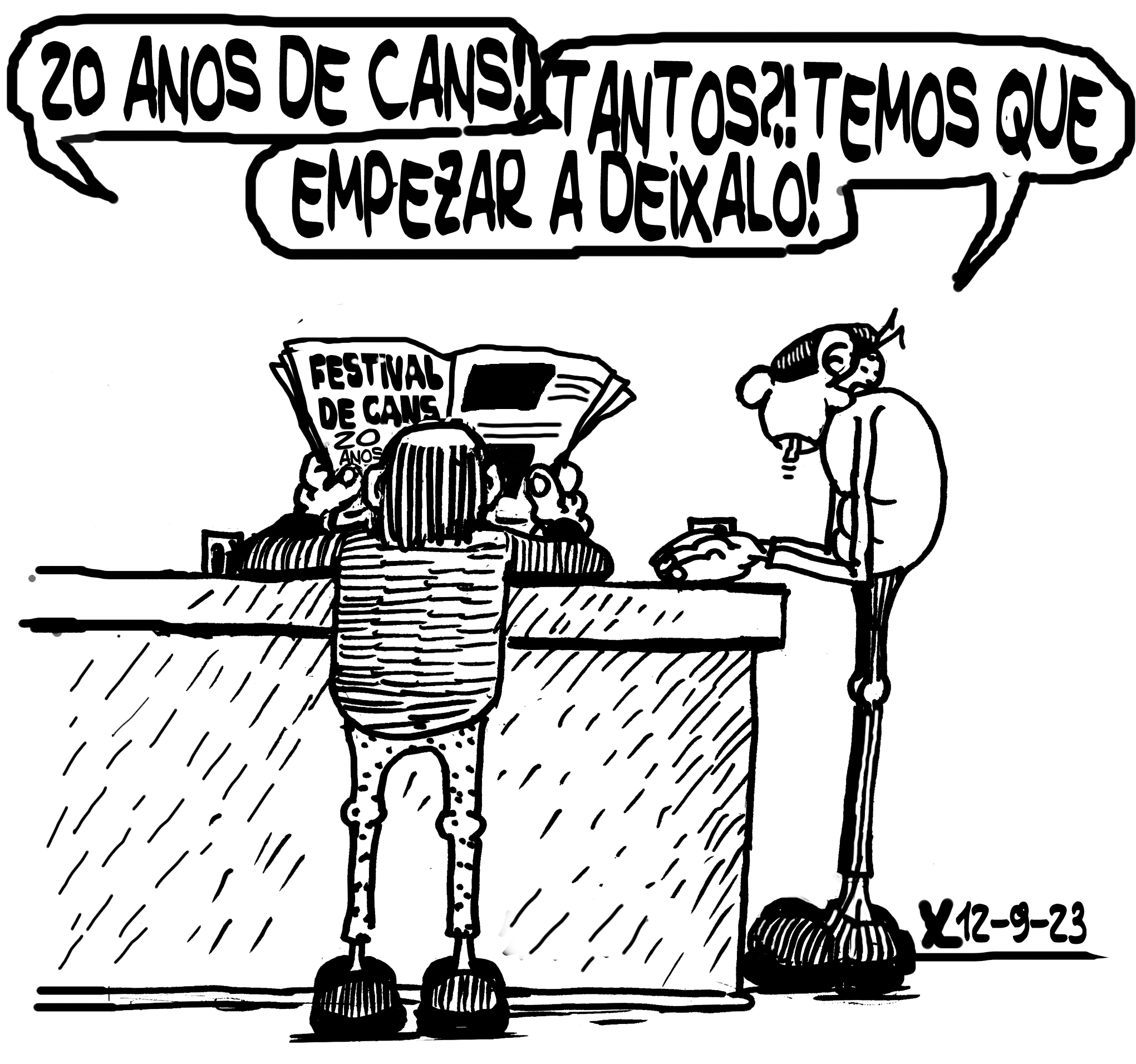 Viñeta de O Carrabouxo do 12 de setembro de 2023