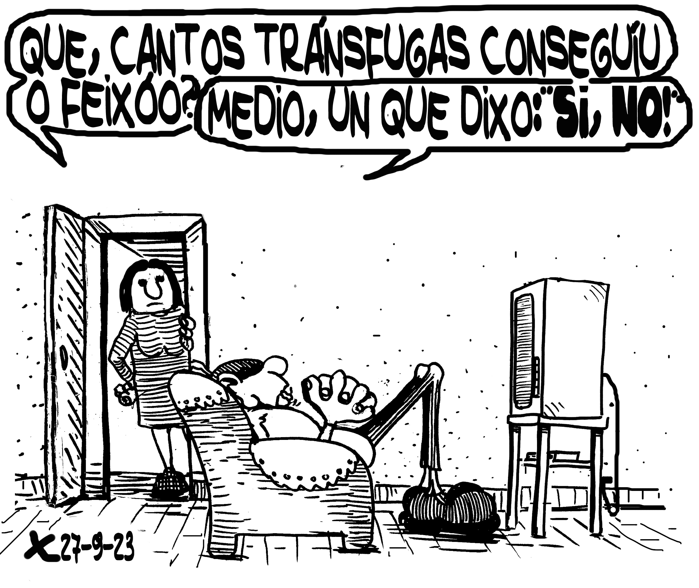 Viñeta de O Carrabouxo do 27 de setembro de 2023