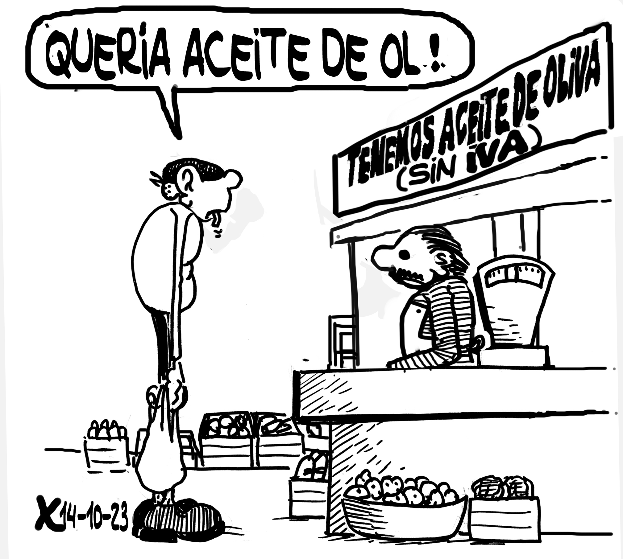 Viñeta de O Carrabouxo do 14 de outubro de 2023