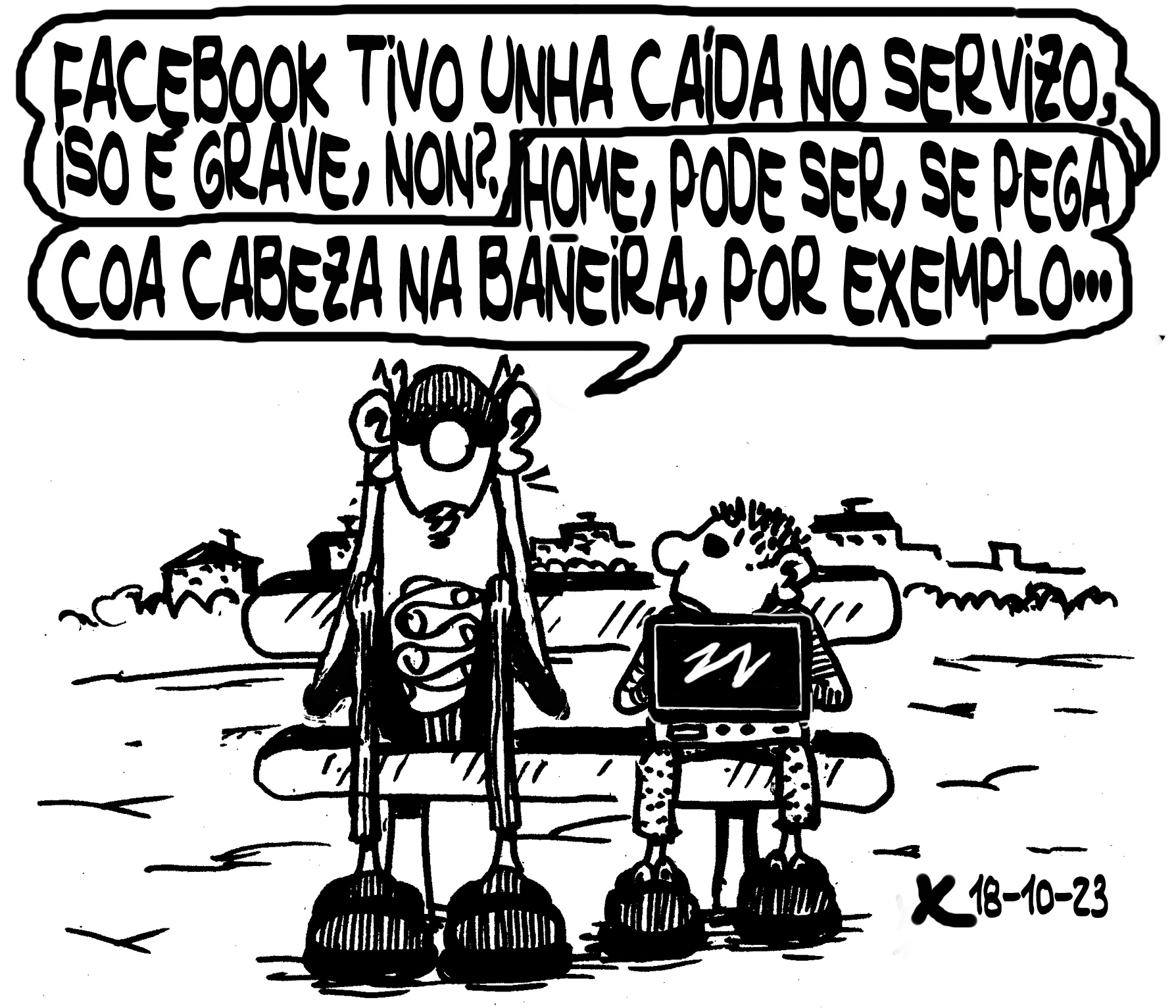 Viñeta de O Carrabouxo do 20 de outubro de 2023