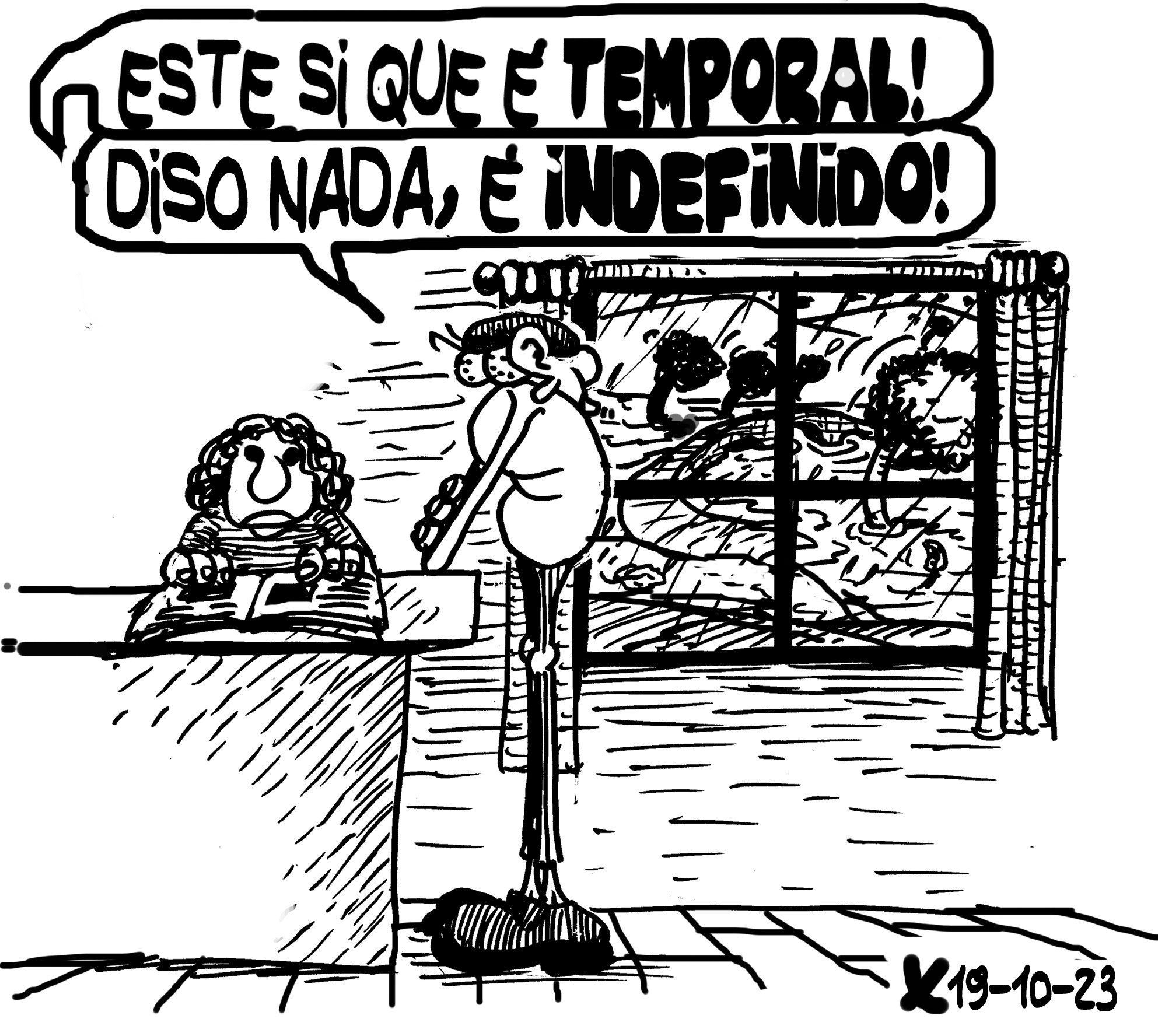 Viñeta de O Carrabouxo do 19 de outubro de 2023