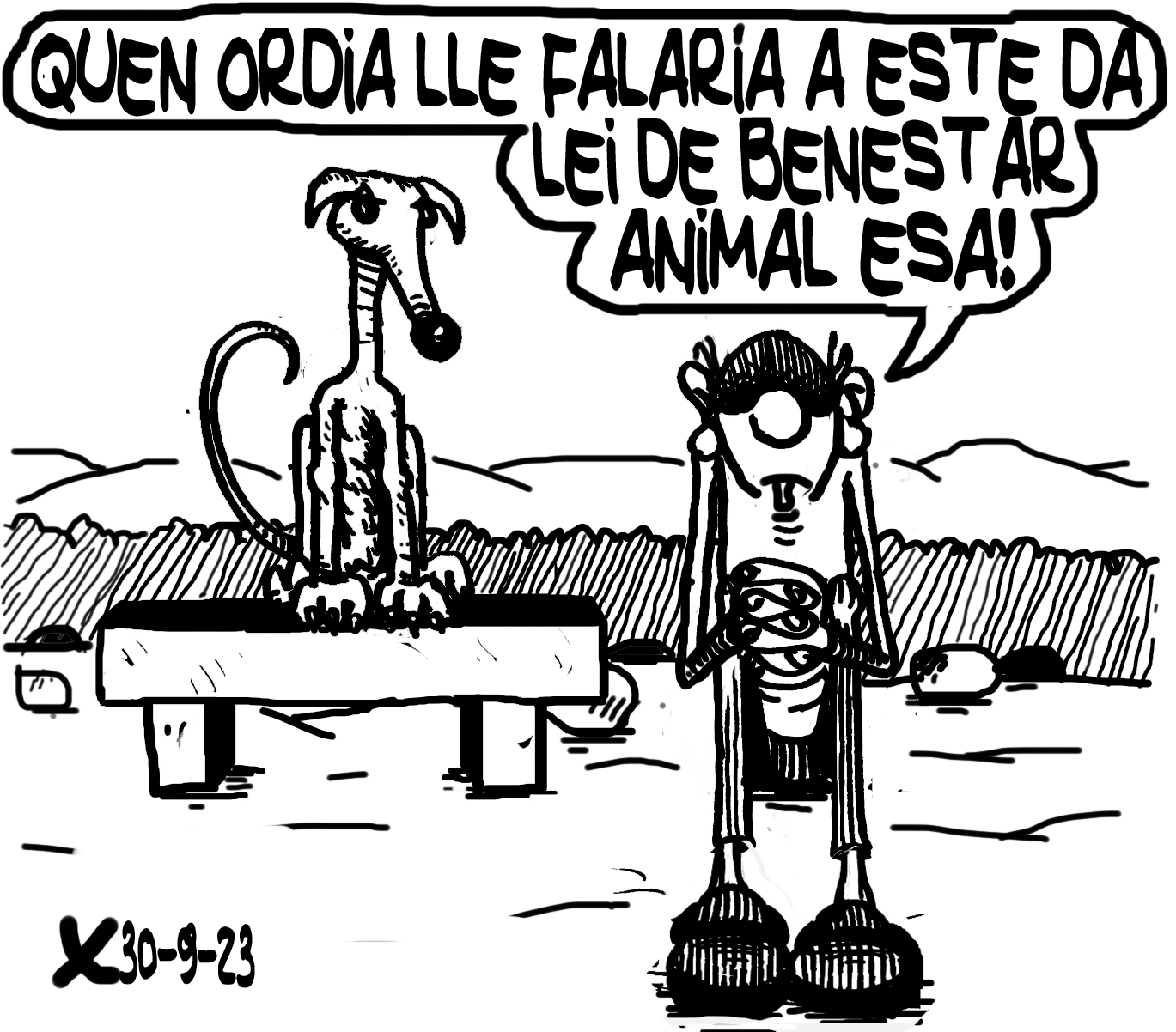 Viñeta de O Carrabouxo do 30 de setembro de 2023