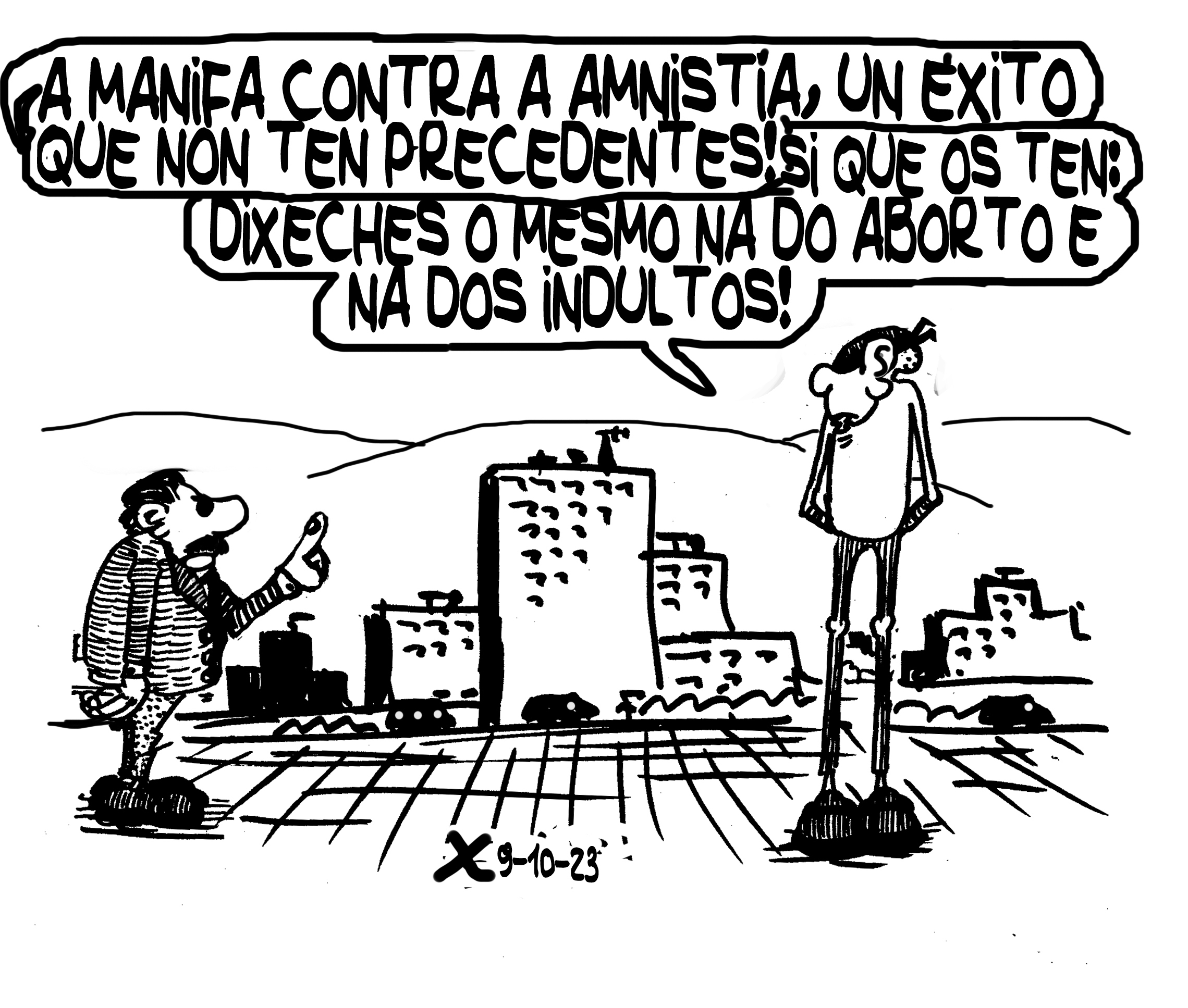 Viñeta de O Carrabouxo do 9 de outubro de 2023