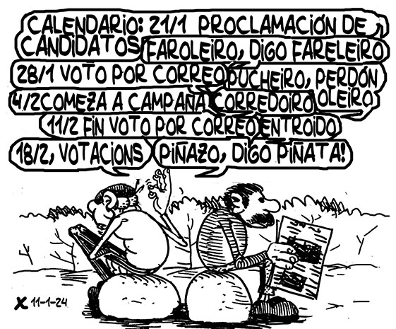 Viñeta de O Carrabouxo do 11 de xaneiro de 2024
