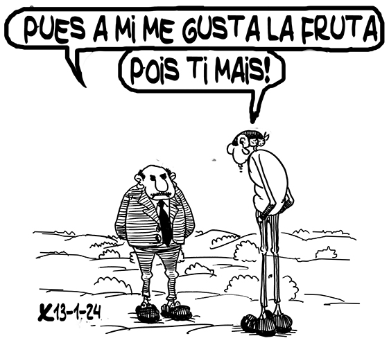 Viñeta de O Carrabouxo do 13 de xaneiro de 2024