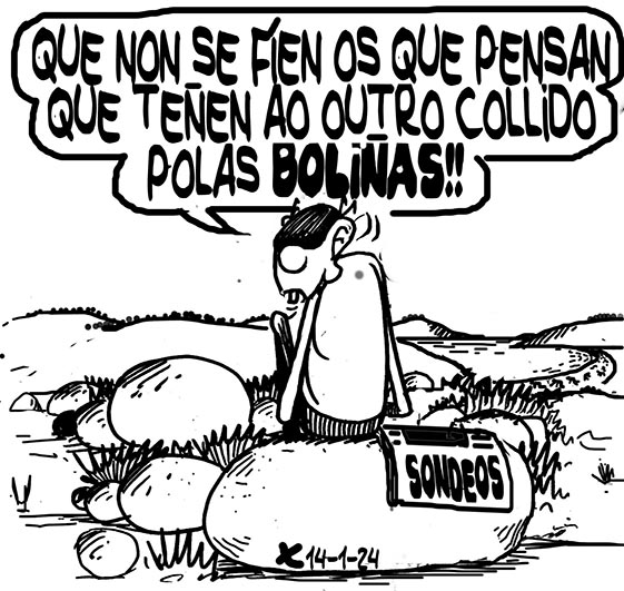 Viñeta de O Carrabouxo do 14 de xaneiro de 2024