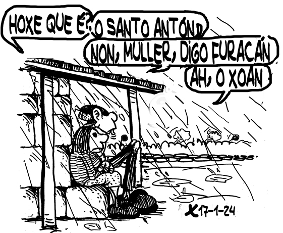 Viñeta de O Carrabouxo do 17 de xaneiro de 2024