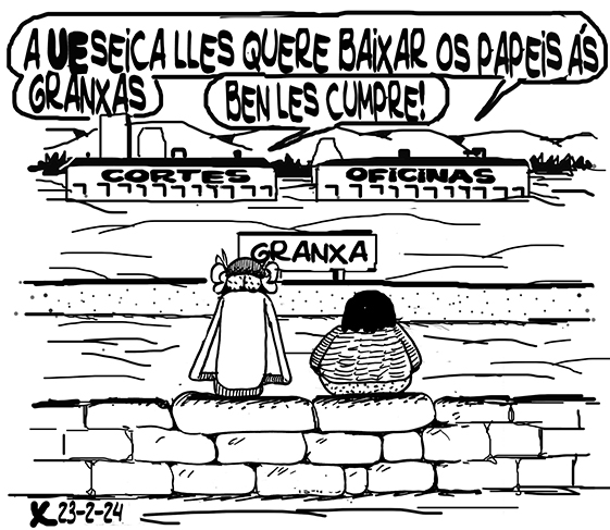 Viñeta de O Carrabouxo do 23 de febreiro de 2024