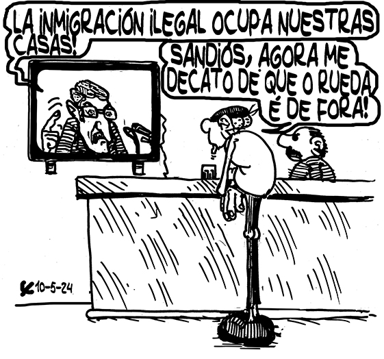 Viñeta de O Carrabouxo do 10 de maio de 2024