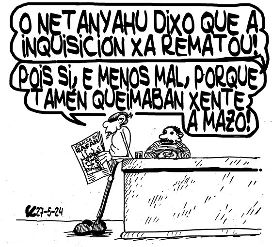Viñeta de O Carrabouxo do 27 de maio de 2024