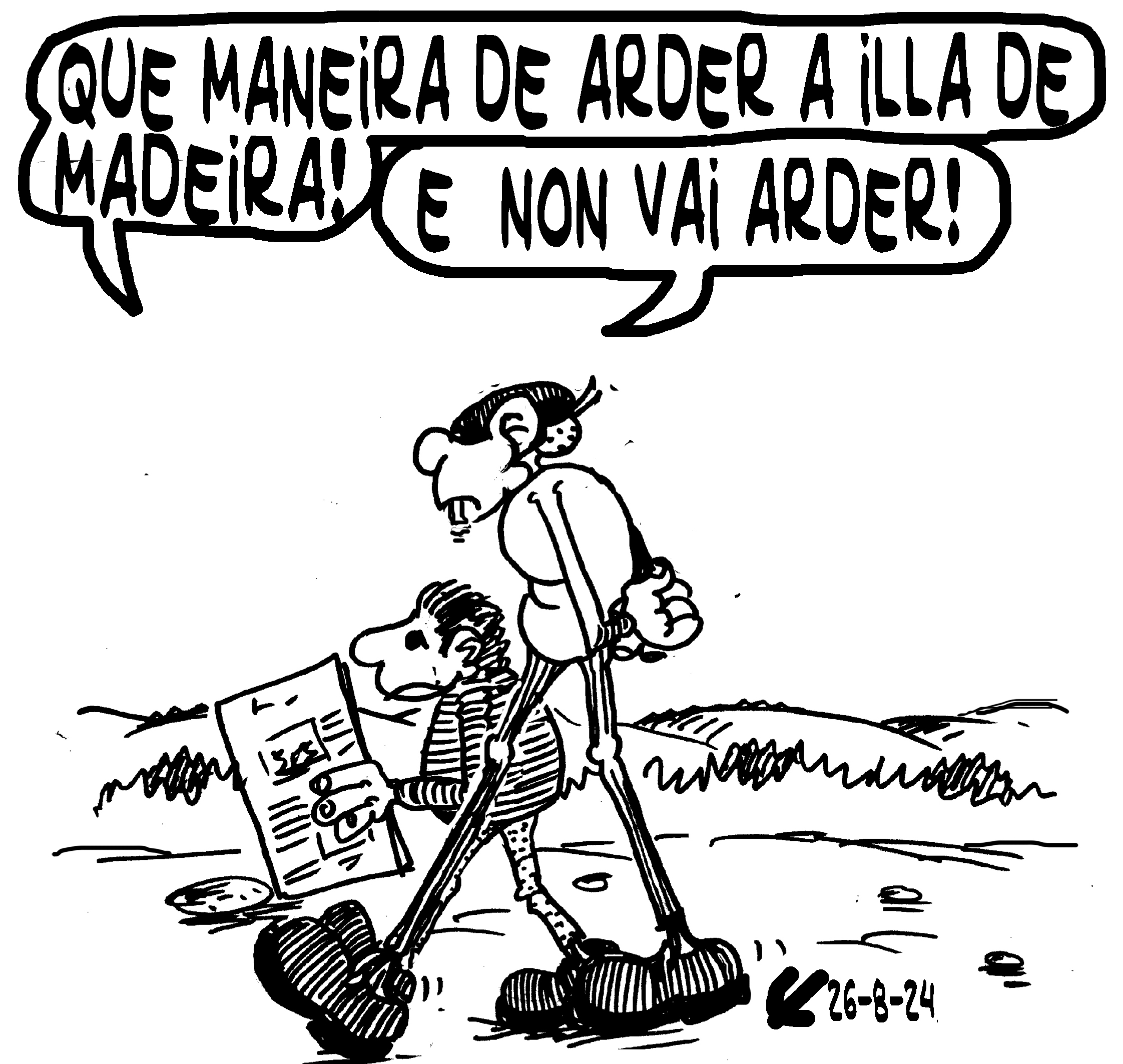 Viñeta de O Carrabouxo do 26 de agosto de 2024