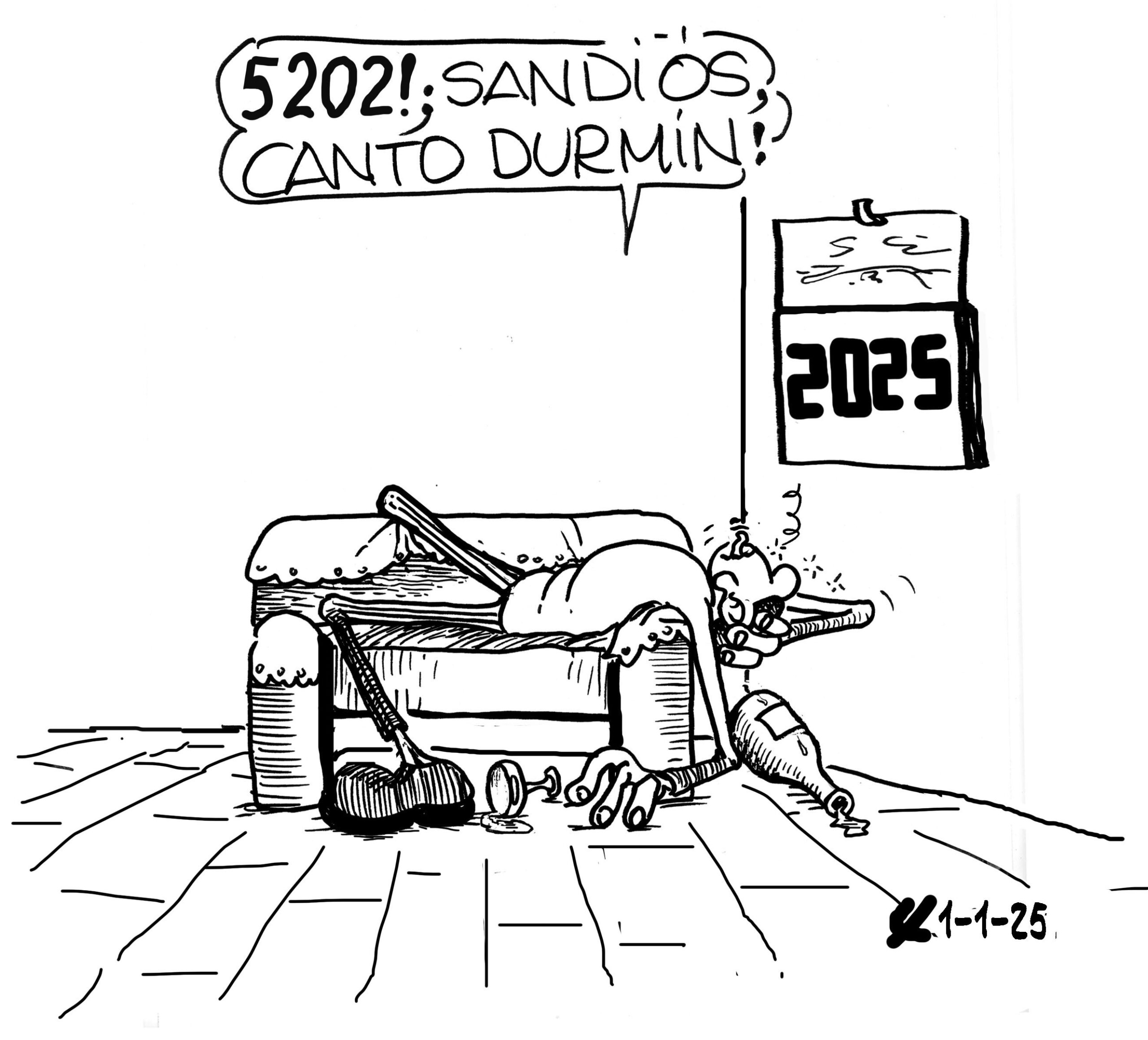 Viñeta de O Carrabouxo do 1 de xaneiro de 2025