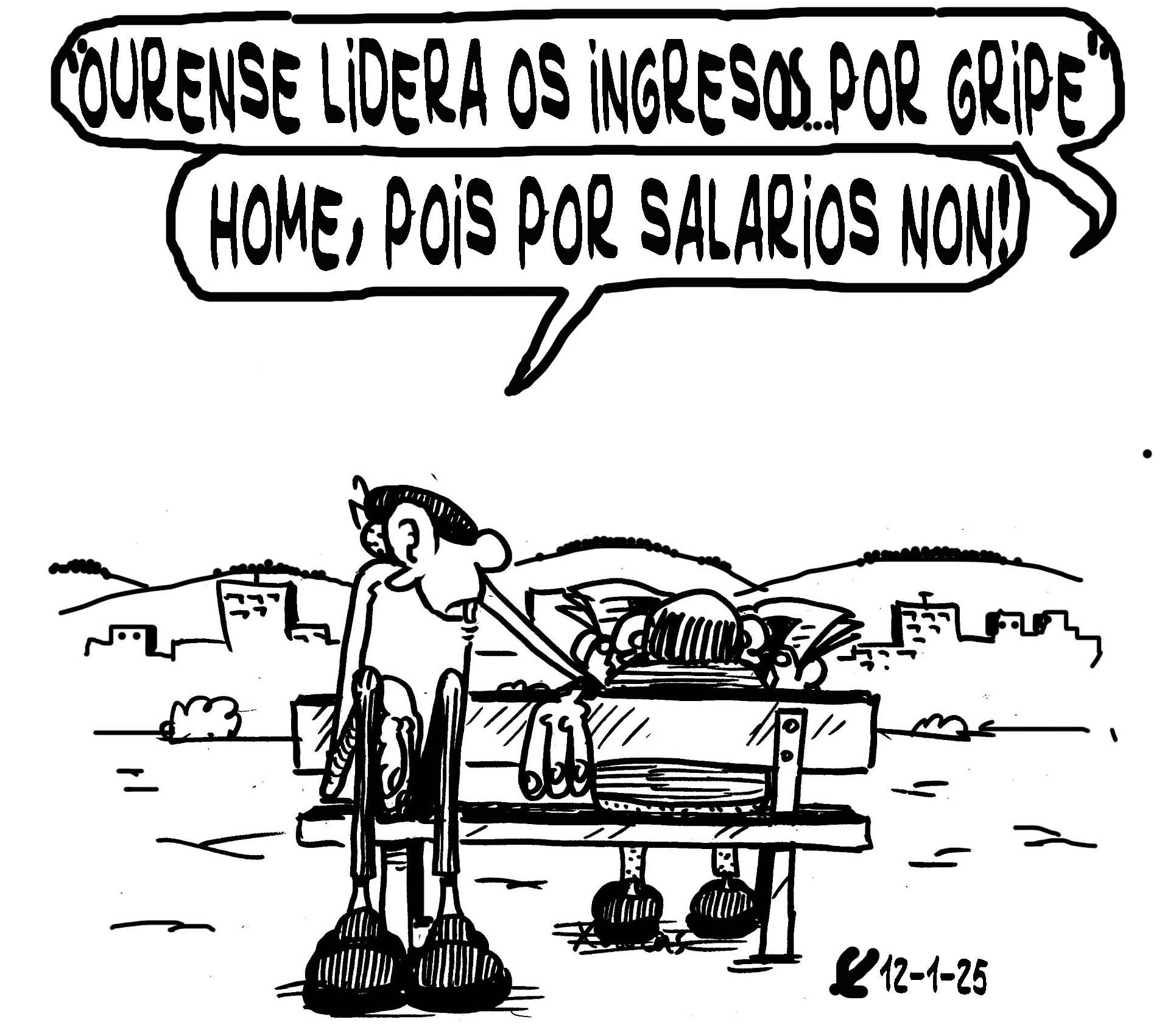 Viñeta de O Carrabouxo do 12 de xaneiro de 2025