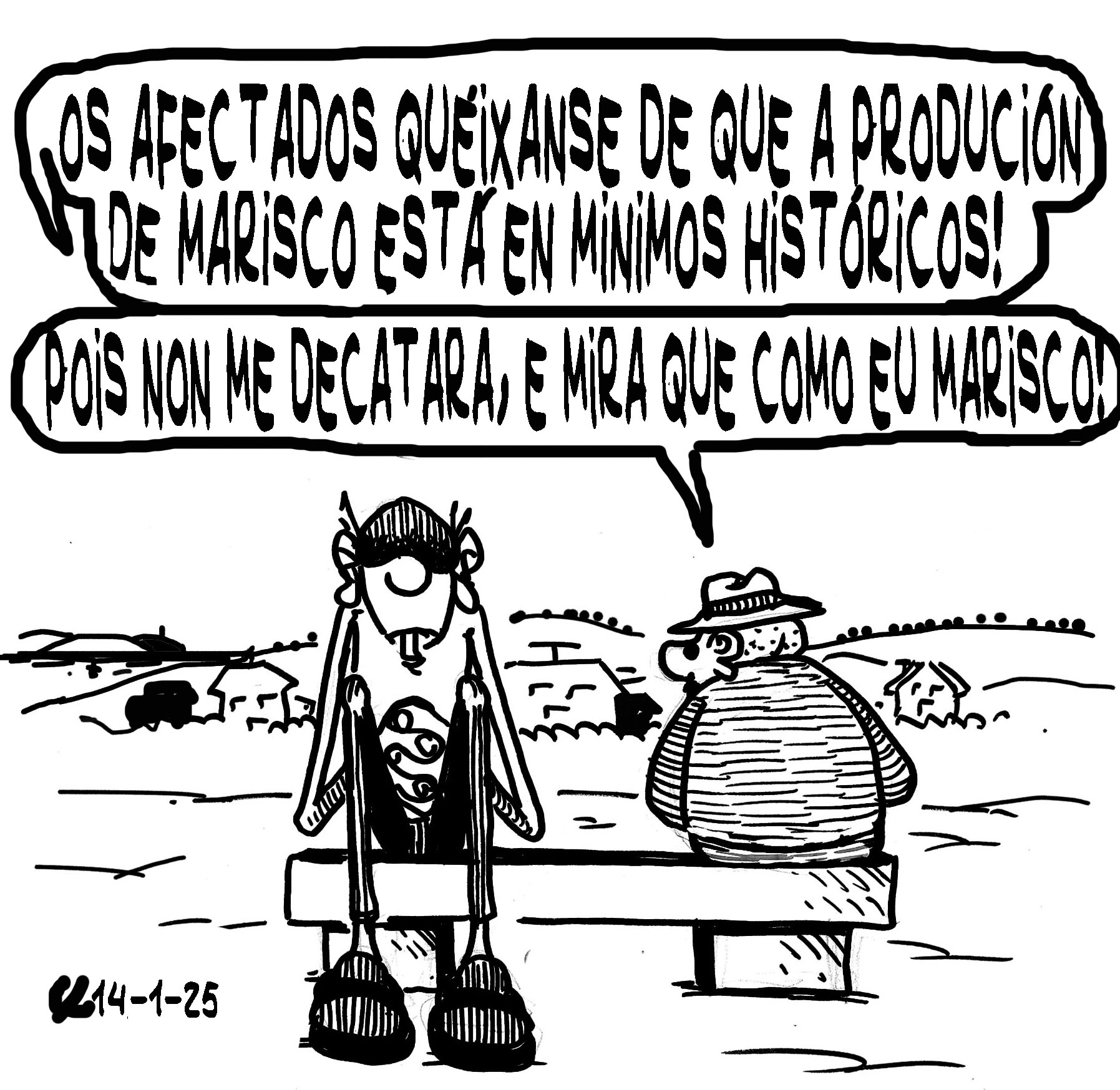 Viñeta de O Carrabouxo do 14 de xaneiro de 2025