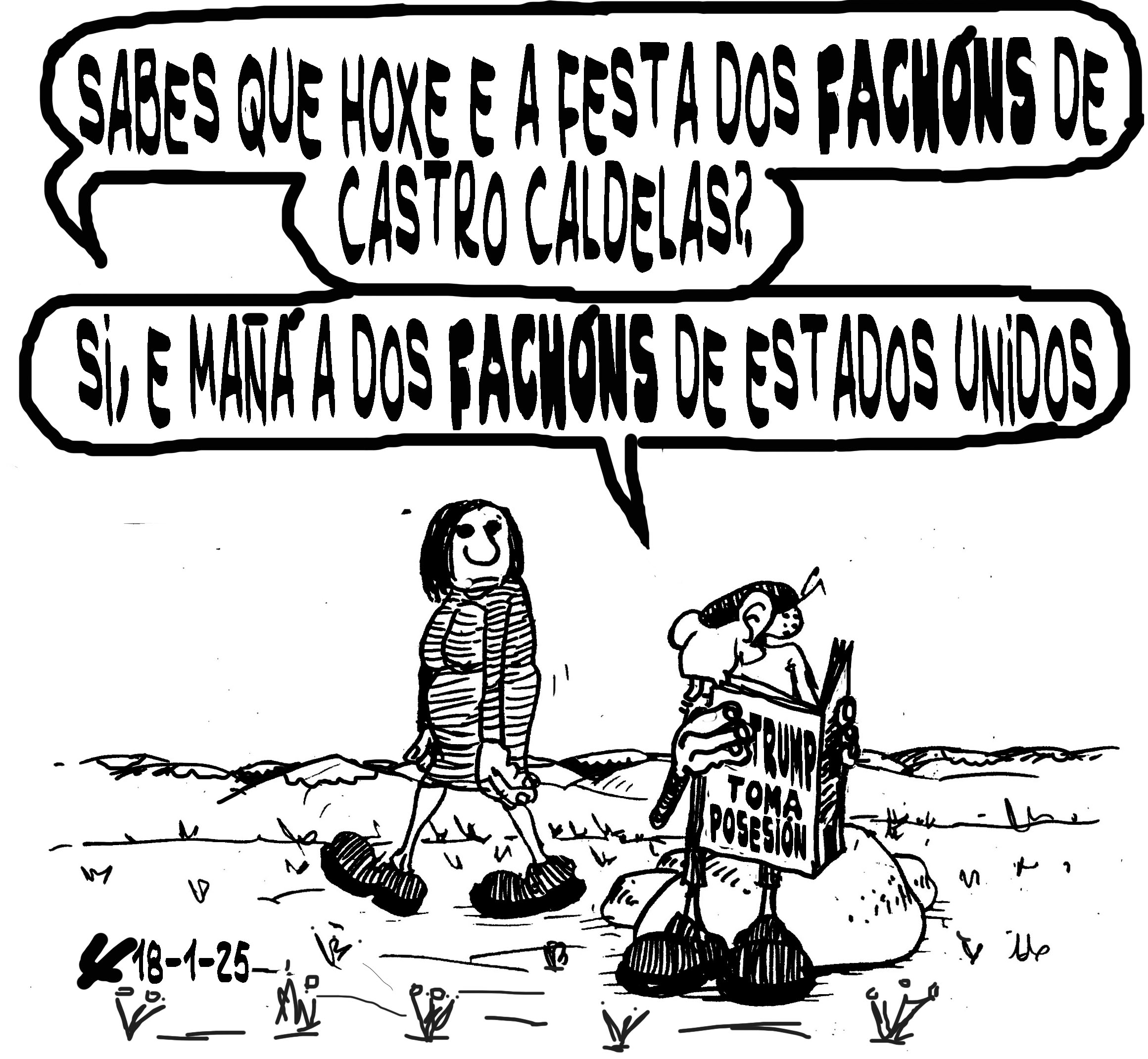Viñeta de O Carrabouxo do 18 de xaneiro de 2025