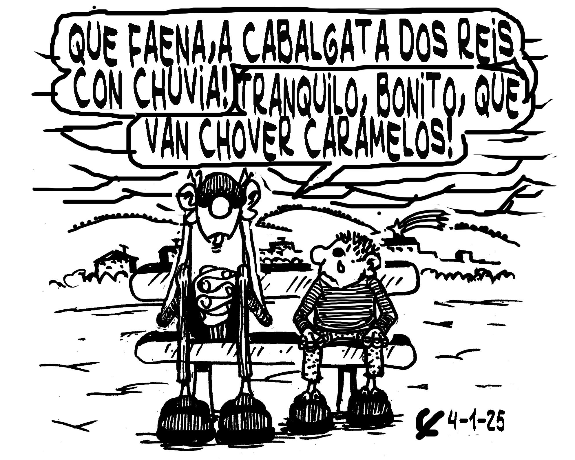 Viñeta de O Carrabouxo do 4 de xaneiro de 2025