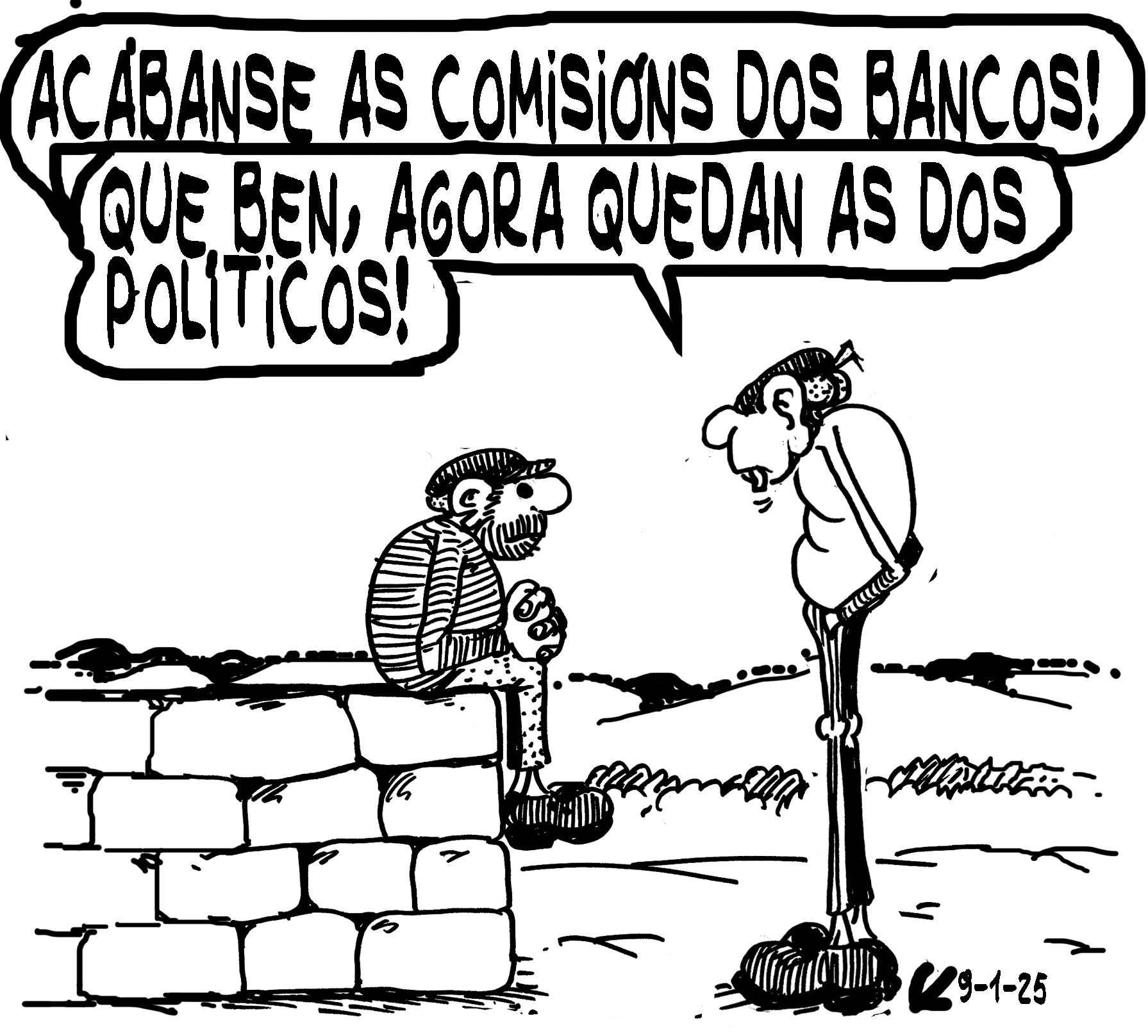 Viñeta de O Carrabouxo do 9 de xaneiro de 2025