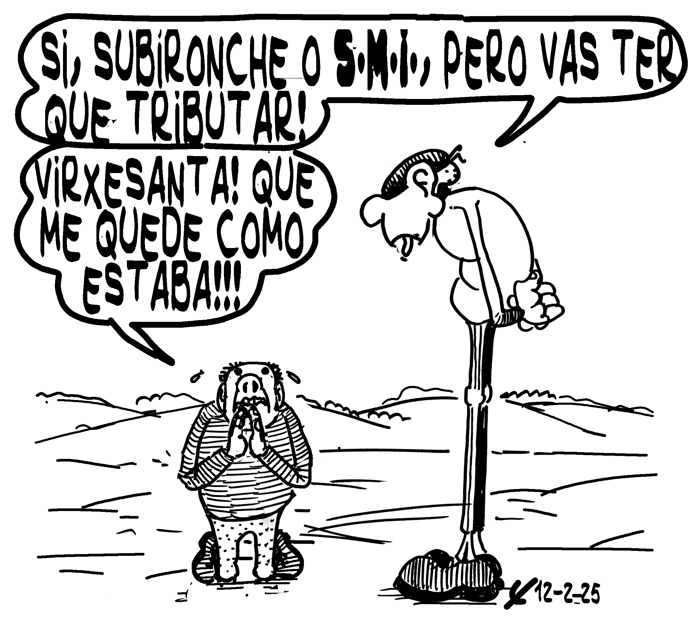 Viñeta de O Carrabouxo do 12 de febreiro de 2025