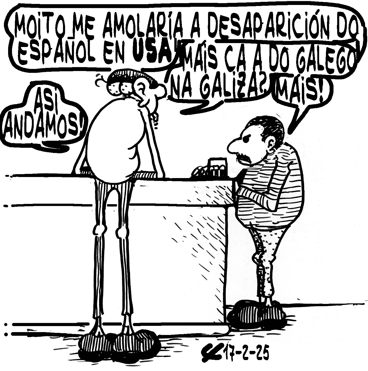 Viñeta de O Carrabouxo do 17 de febreiro de 2025