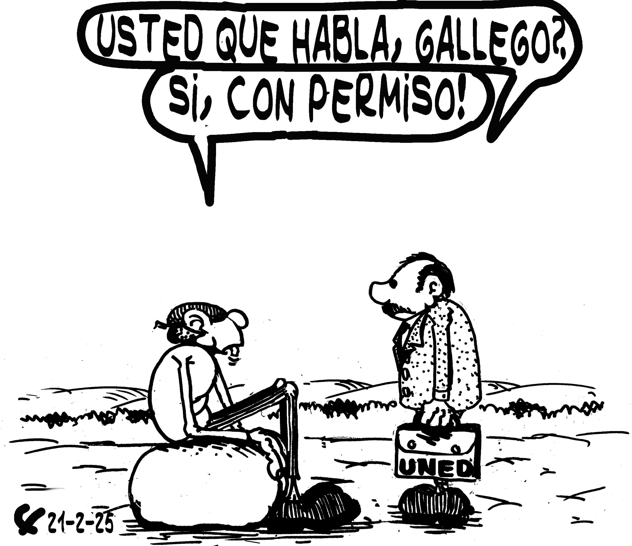 Viñeta de O Carrabouxo do 21 de febreiro de 2025