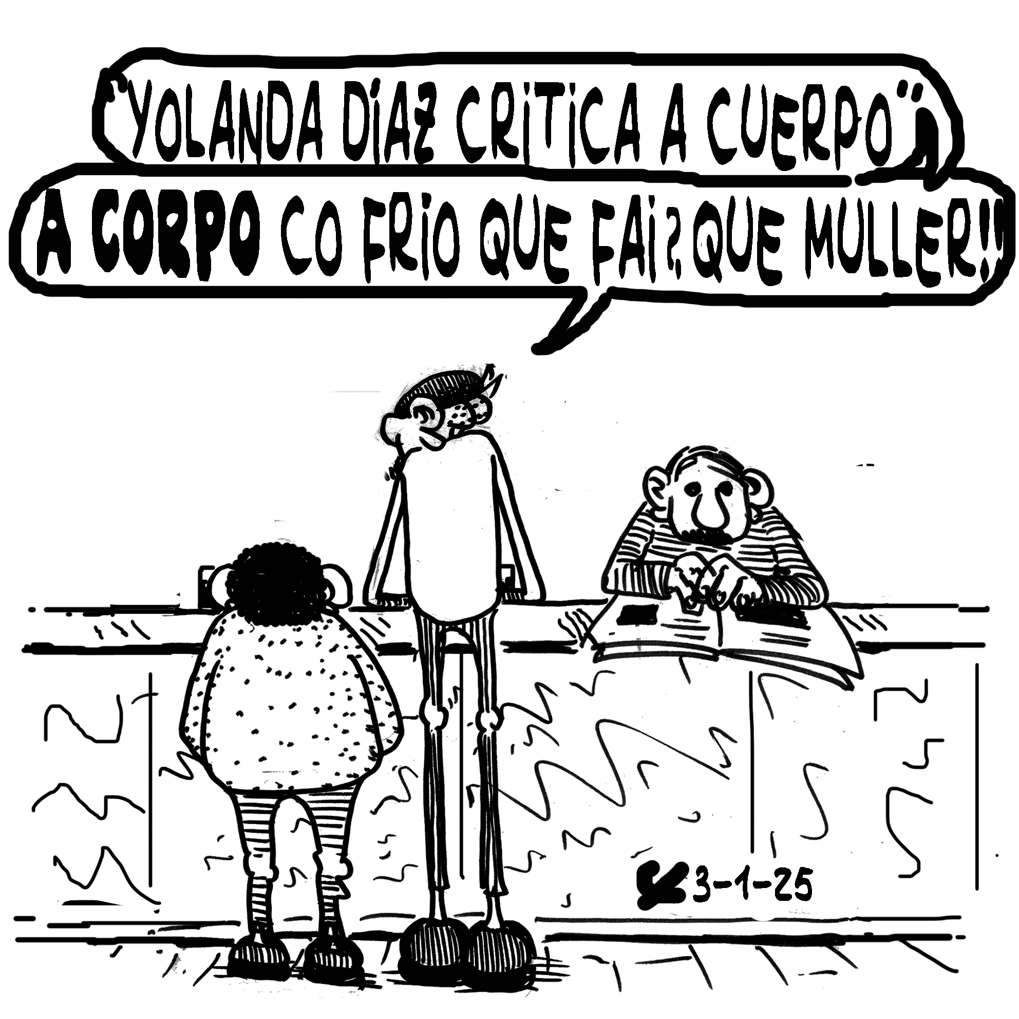 Viñeta de O Carrabouxo do 3 de xaneiro de 2025