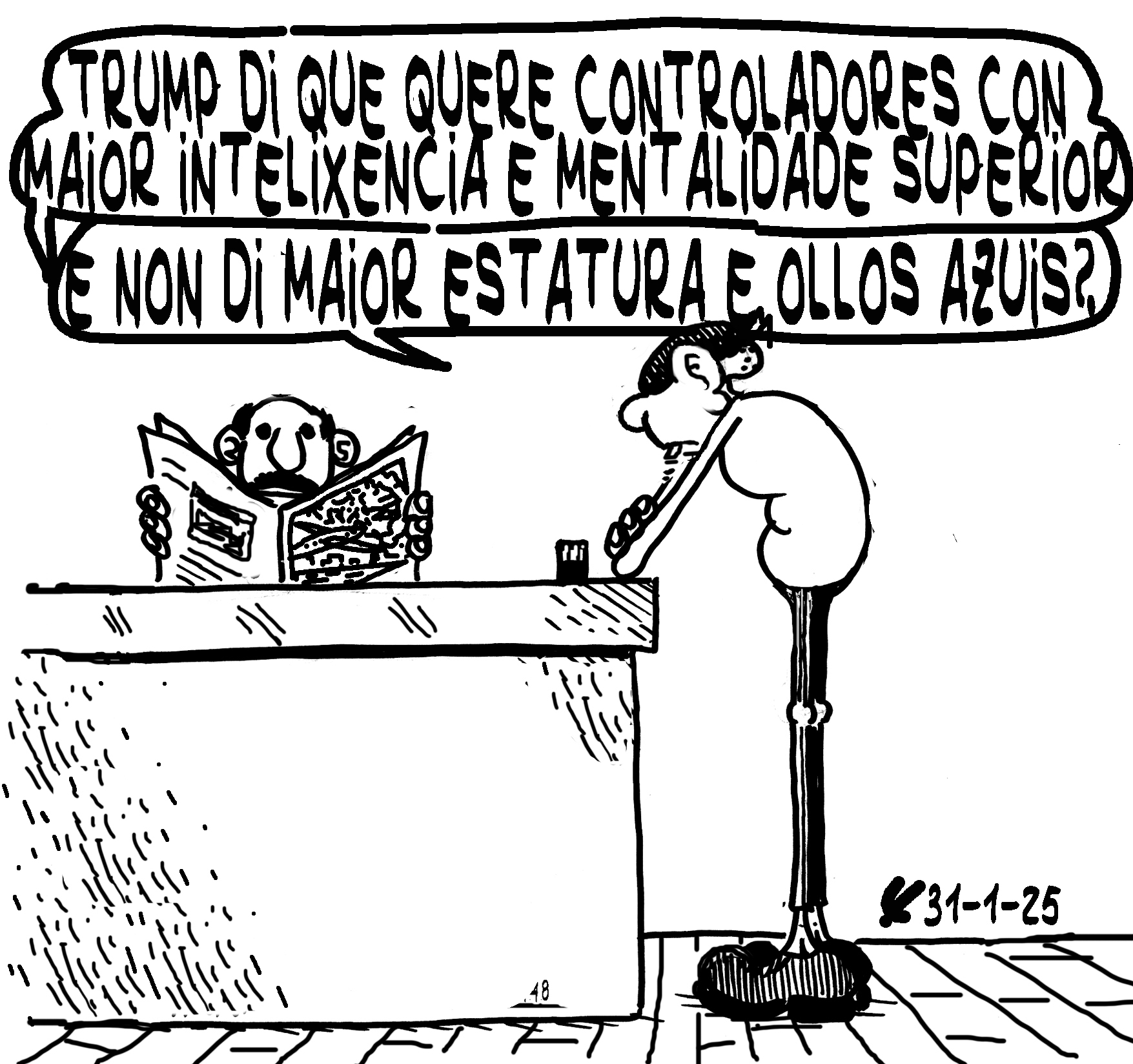 Viñeta de O Carrabouxo do 31 de xaneiro de 2025