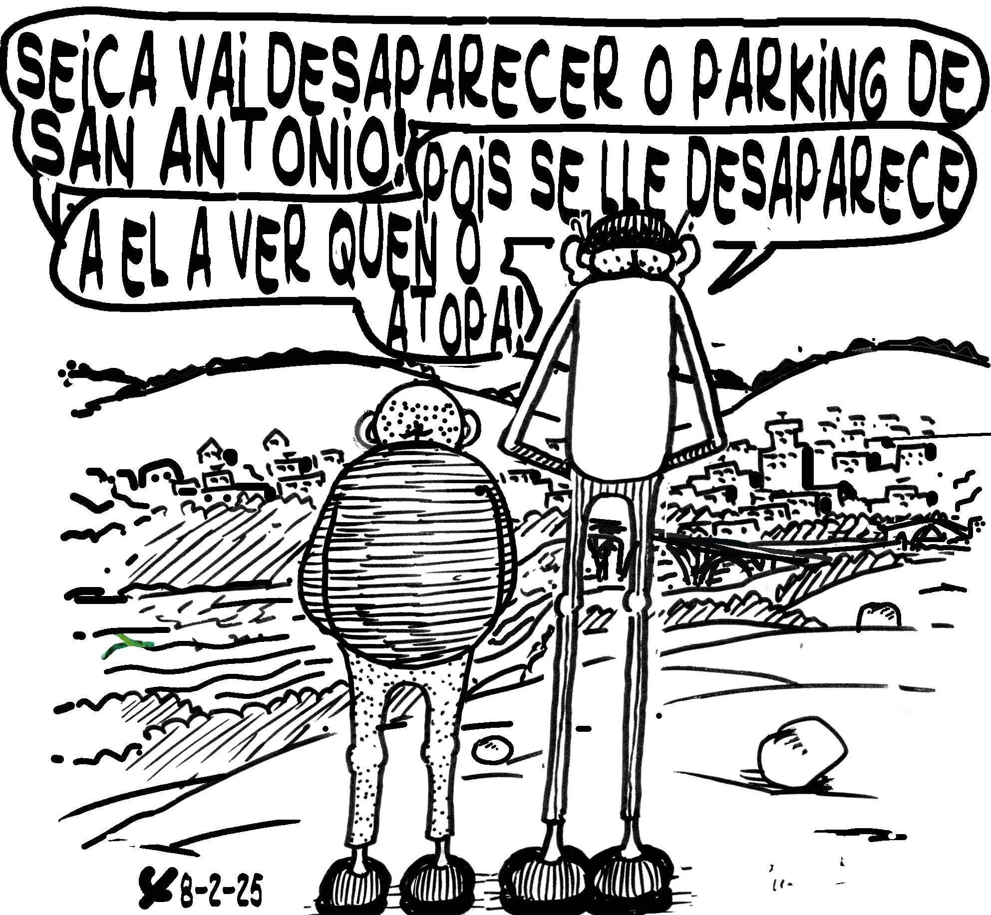 Viñeta de O Carrabouxo do 8 de febreiro de 2025