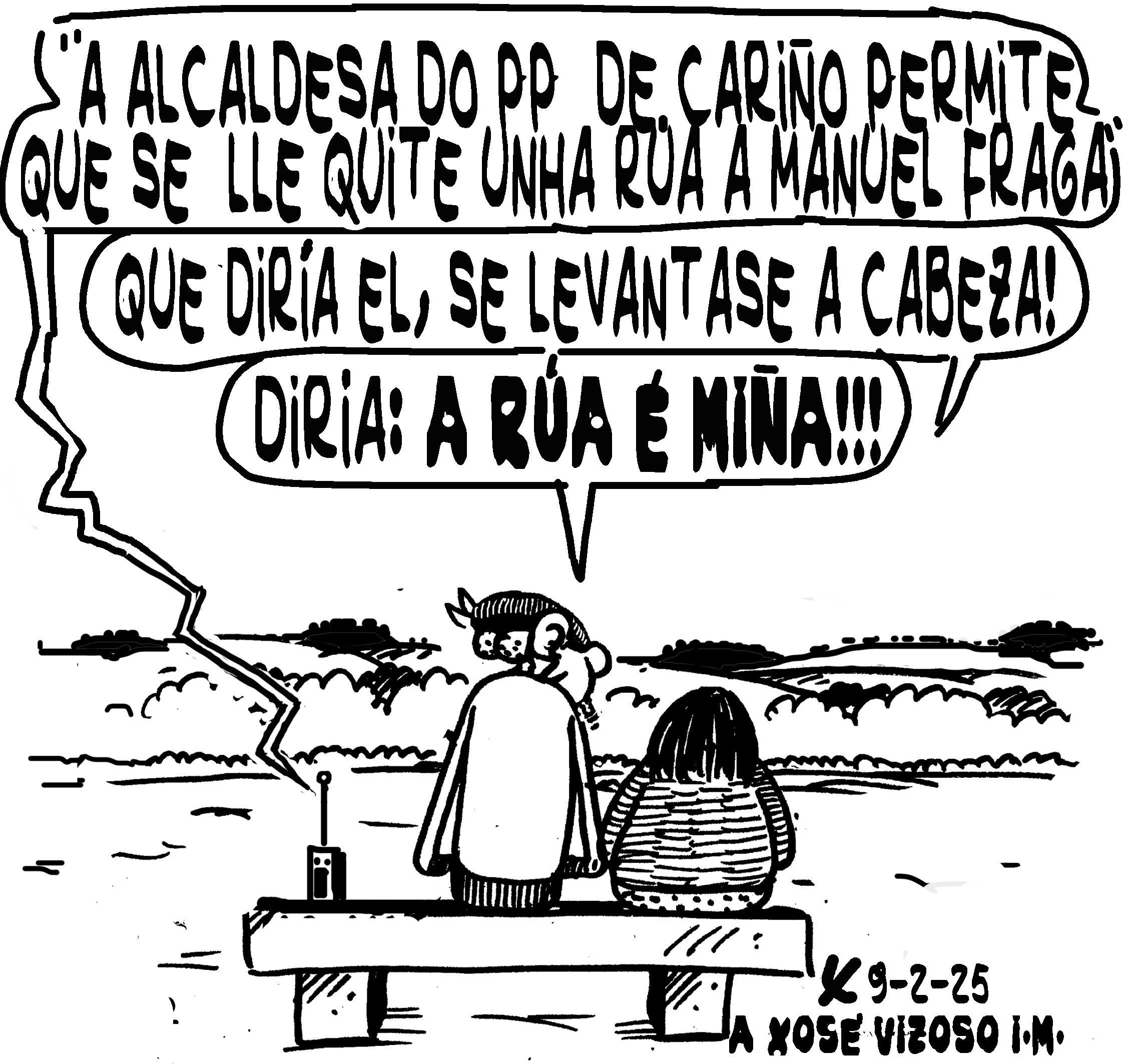 Viñeta de O Carrabouxo do 9 de febreiro de 2025