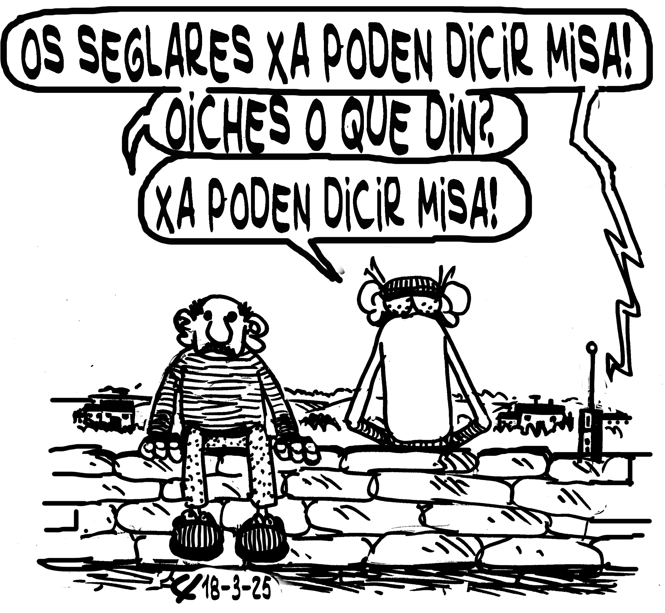 Viñeta de O Carrabouxo do 18 de marzo de 2025