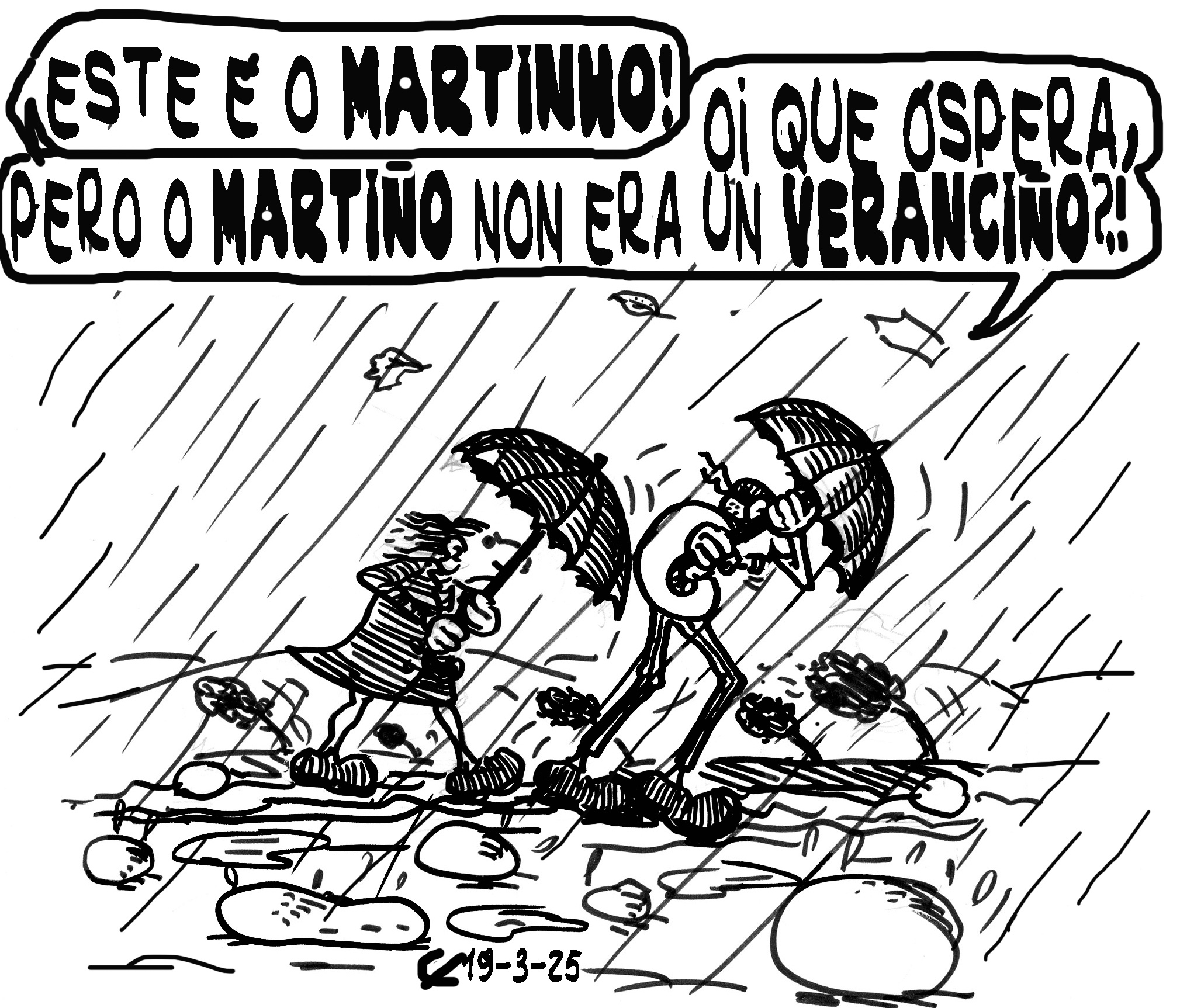 Viñeta de O Carrabouxo do 19 de marzo de 2025