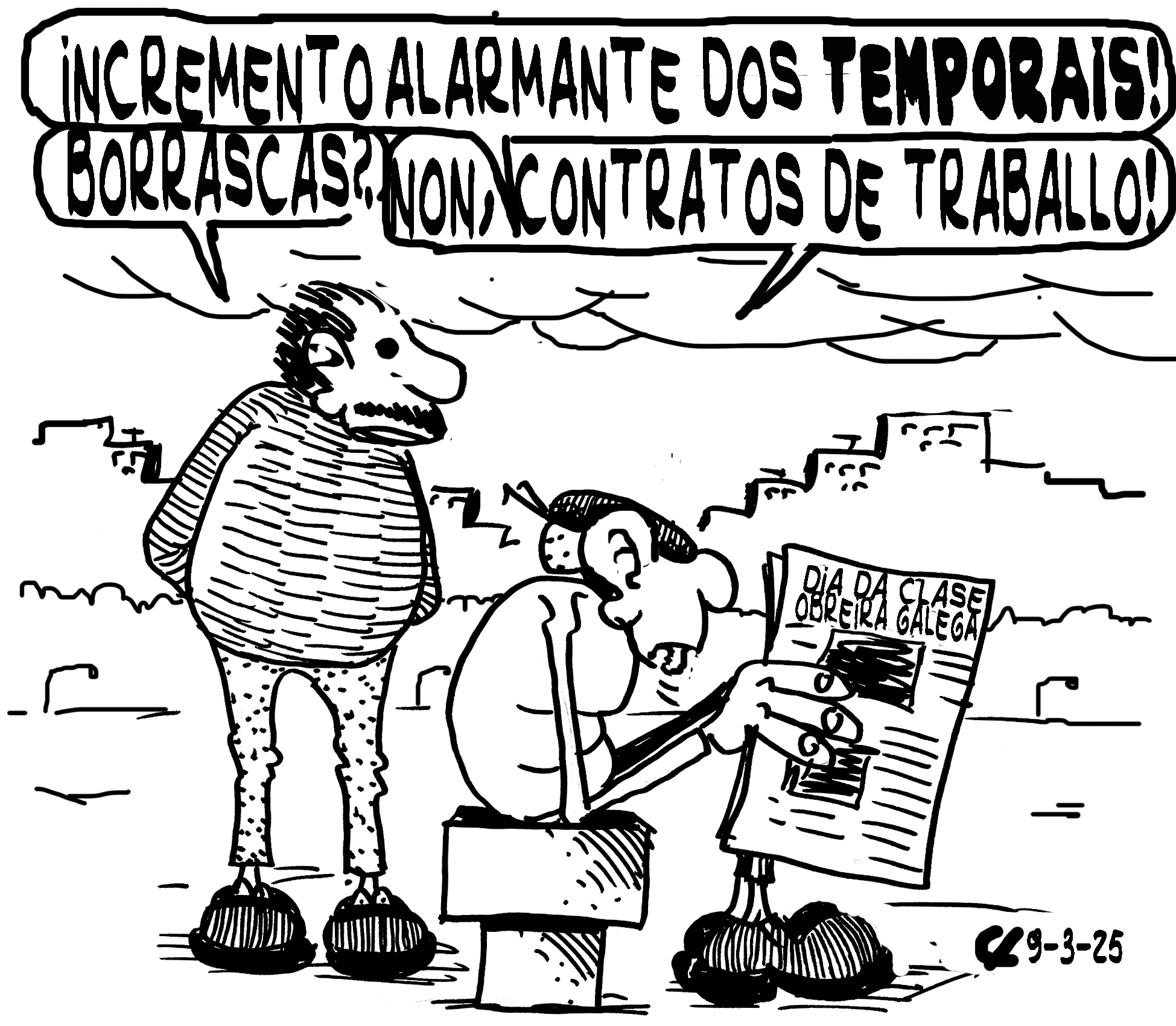 Viñeta de O Carrabouxo do 9 de marzo de 2025