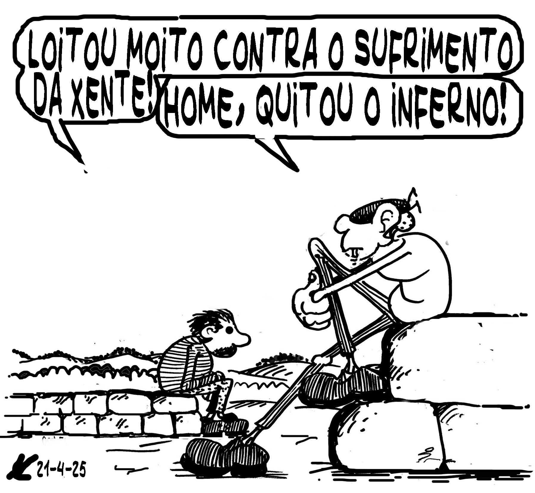 Viñeta de O Carrabouxo do 21 de abril de 2025