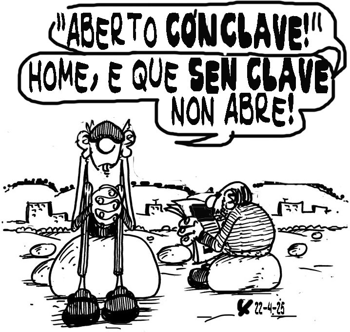 Viñeta de O Carrabouxo do 22 de abril de 2025