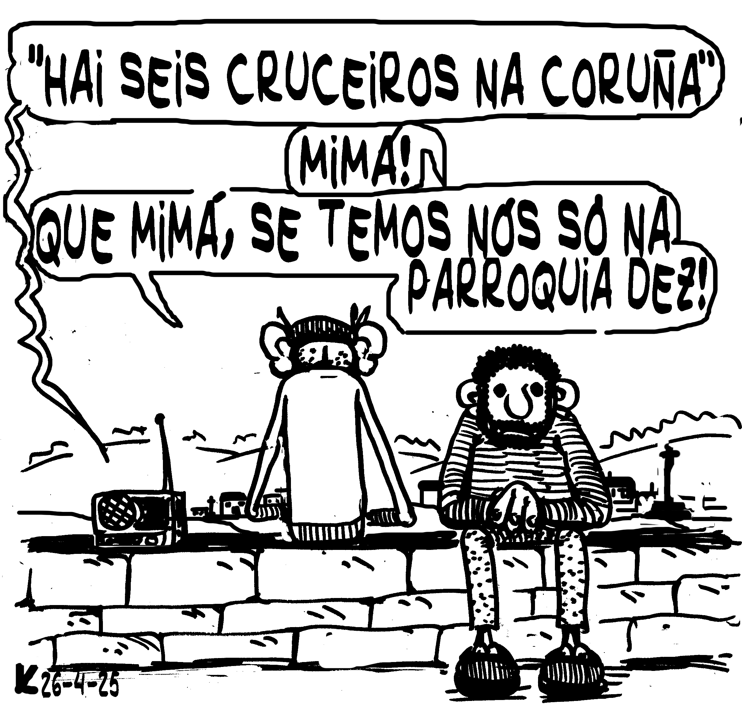 Viñeta de O Carrabouxo do 26 de abril de 2025