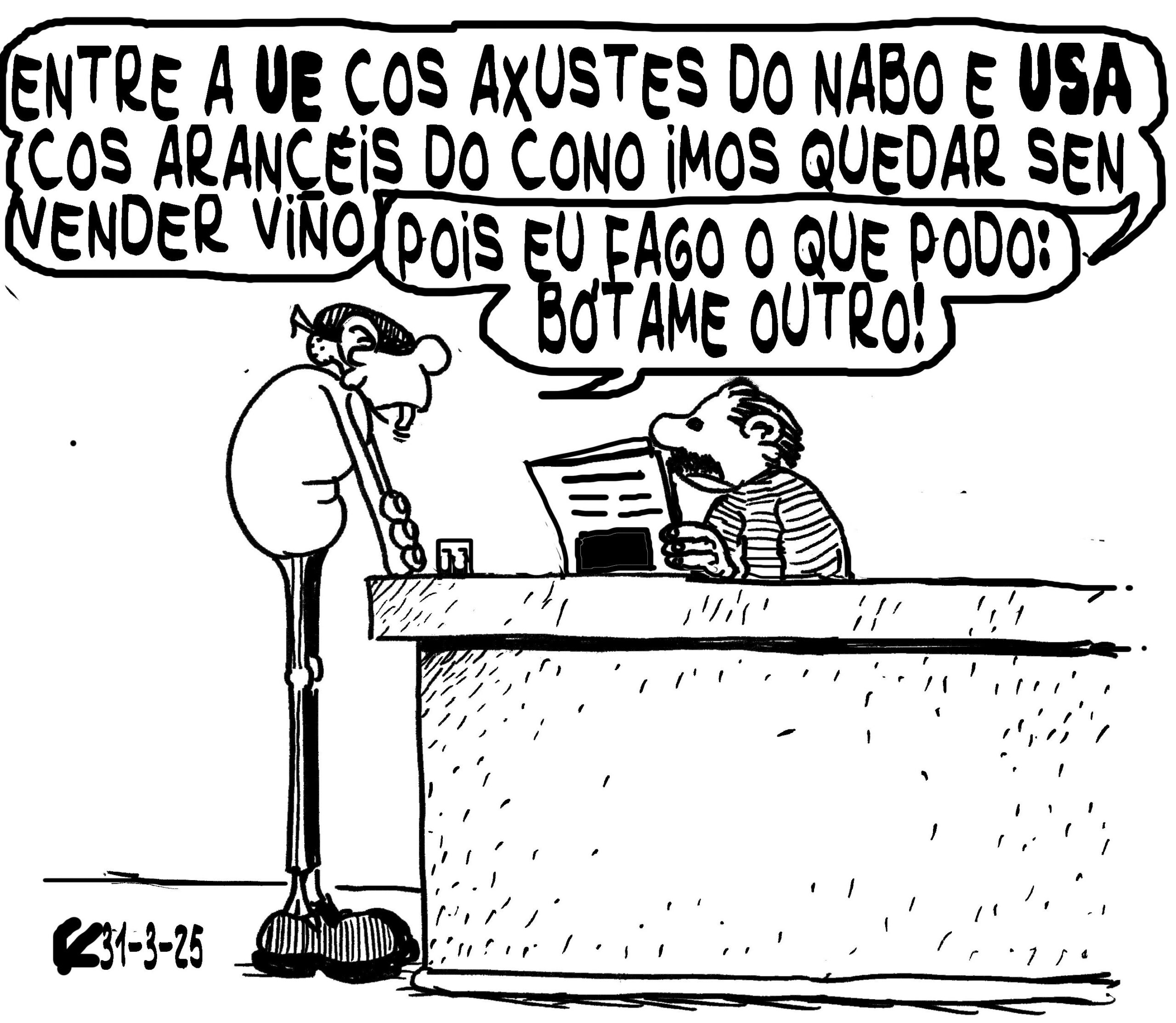 Viñeta de O Carrabouxo do 31 de marzo de 2025