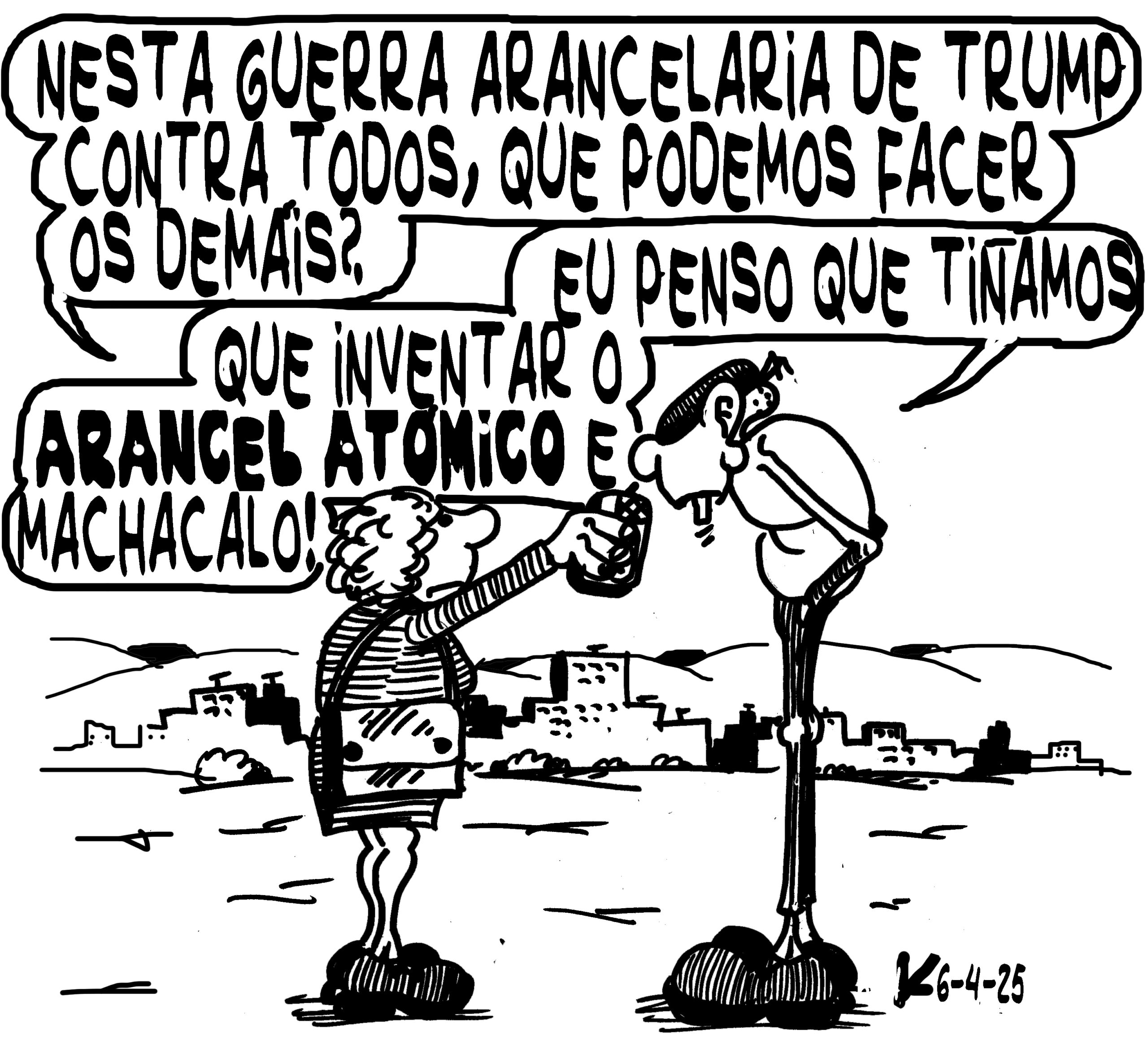 Viñeta de O Carrabouxo do 6 de abril de 2025